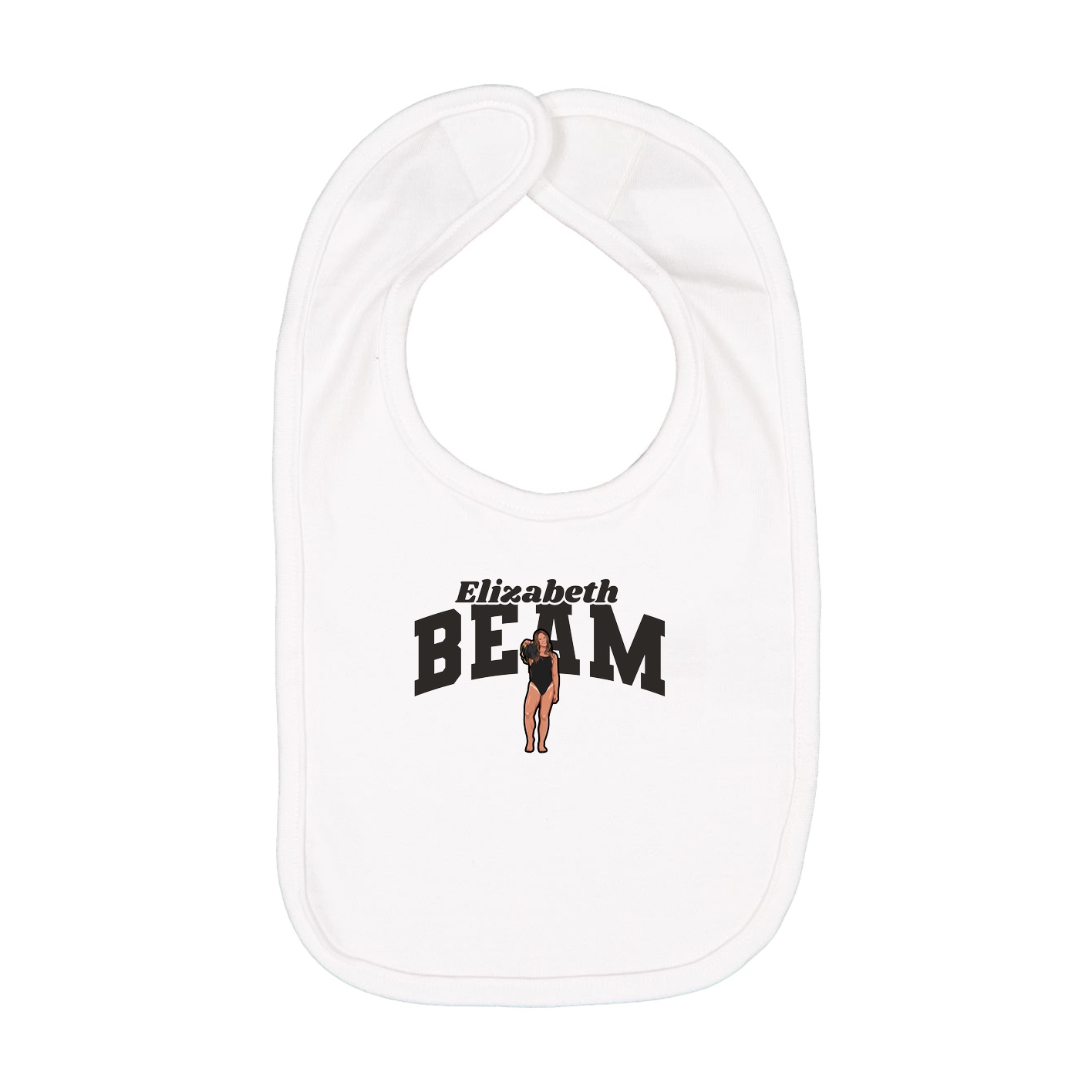 Infant Bib — Signature Arch in White