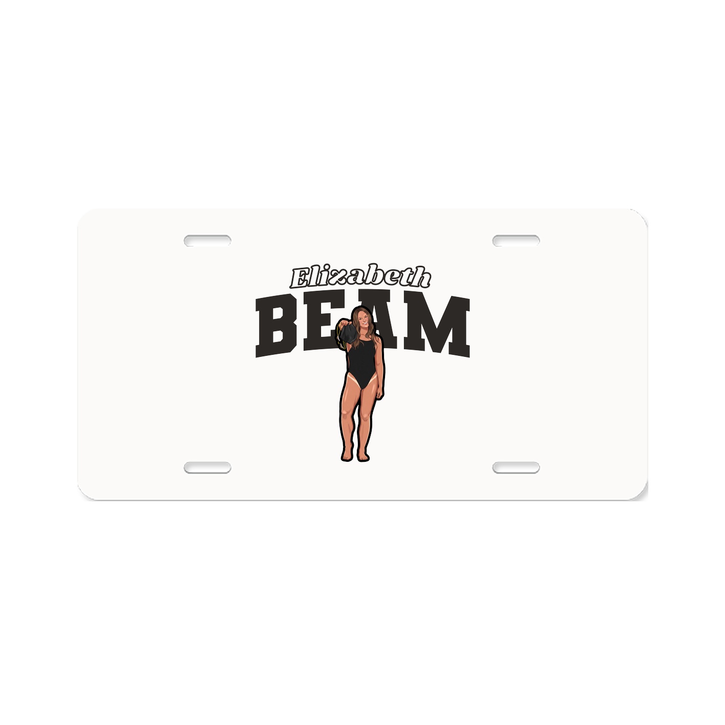 License Plate — Name Arch in Classic