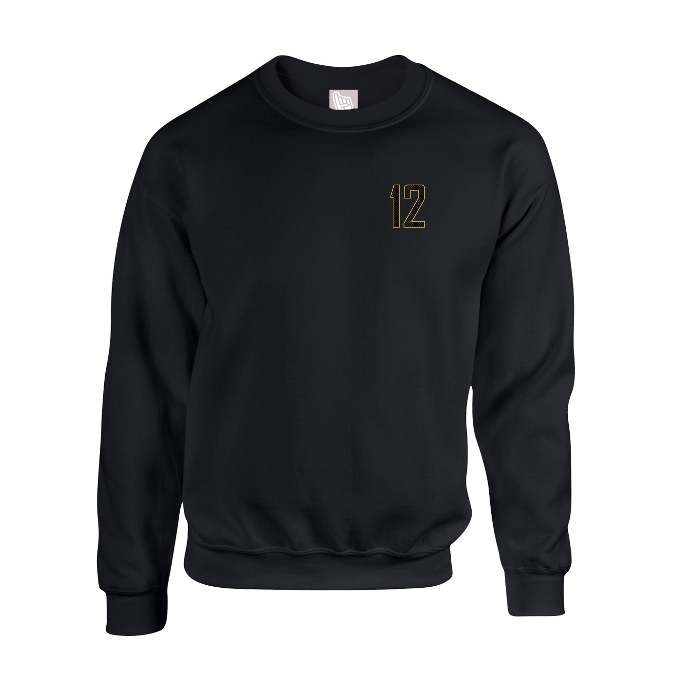 Fleece Crew — Front Shirsy in Black