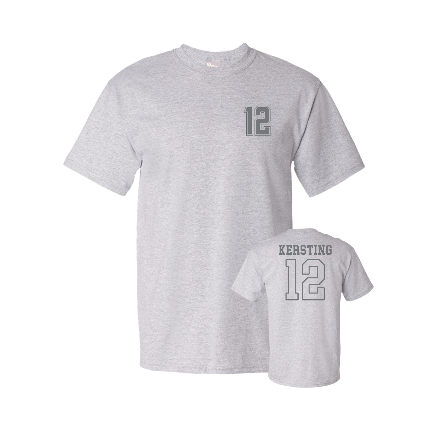 Youth Tee — Chest Back in Grey
