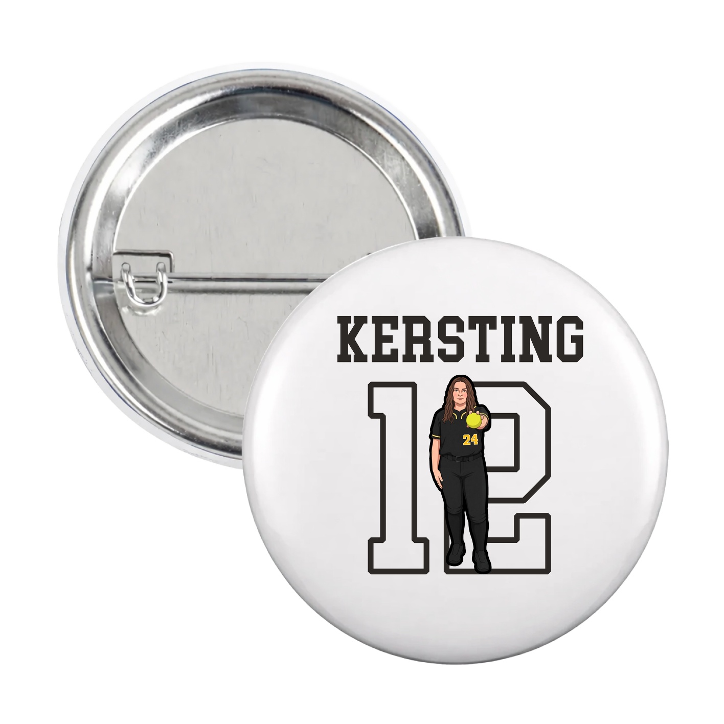 Game Day Button — Shirsey in White