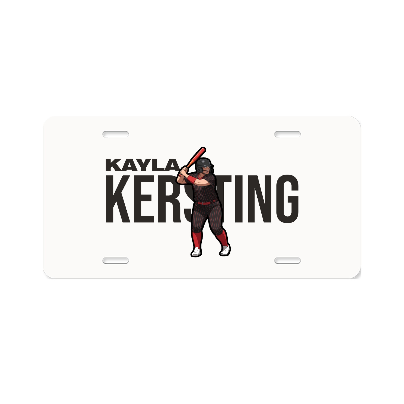 License Plate — Player Name in Classic
