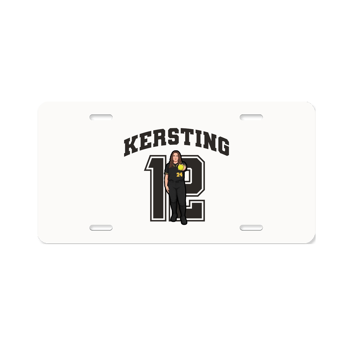 License Plate — Number in Classic