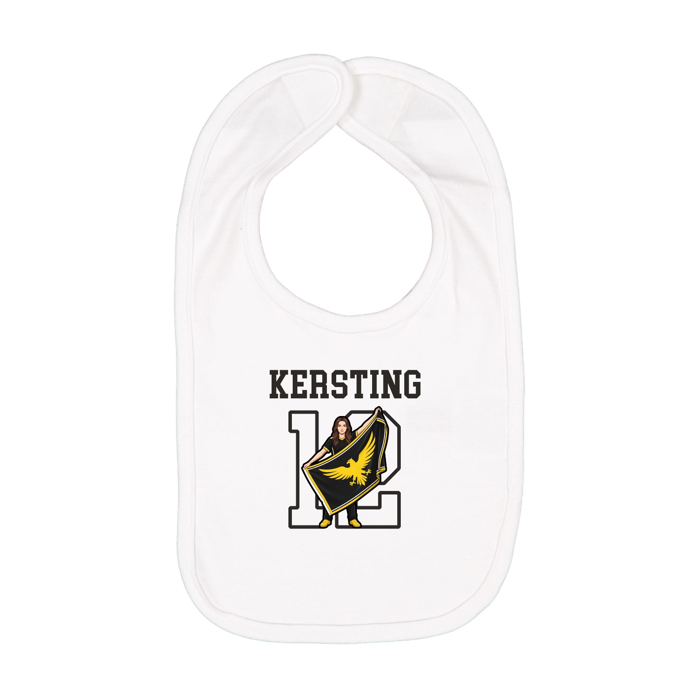 Infant Bib — Shirsey in White