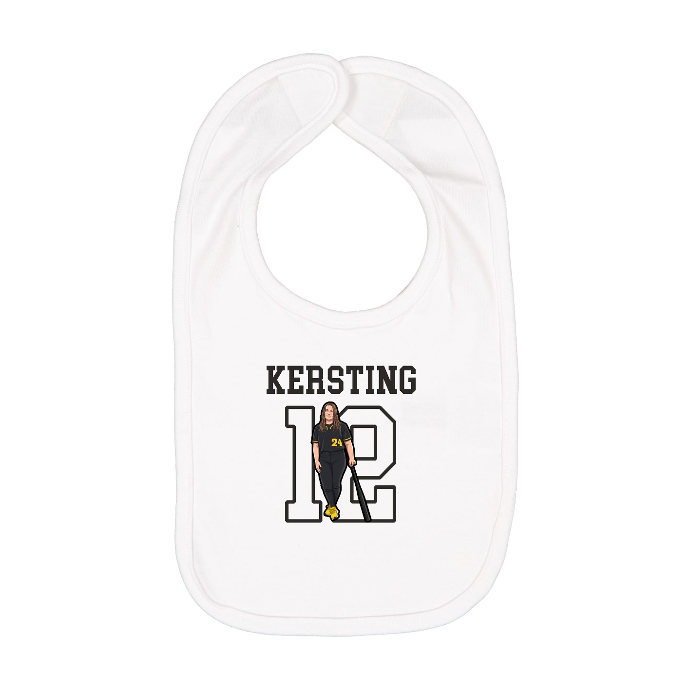 Infant Bib — Shirsey in White