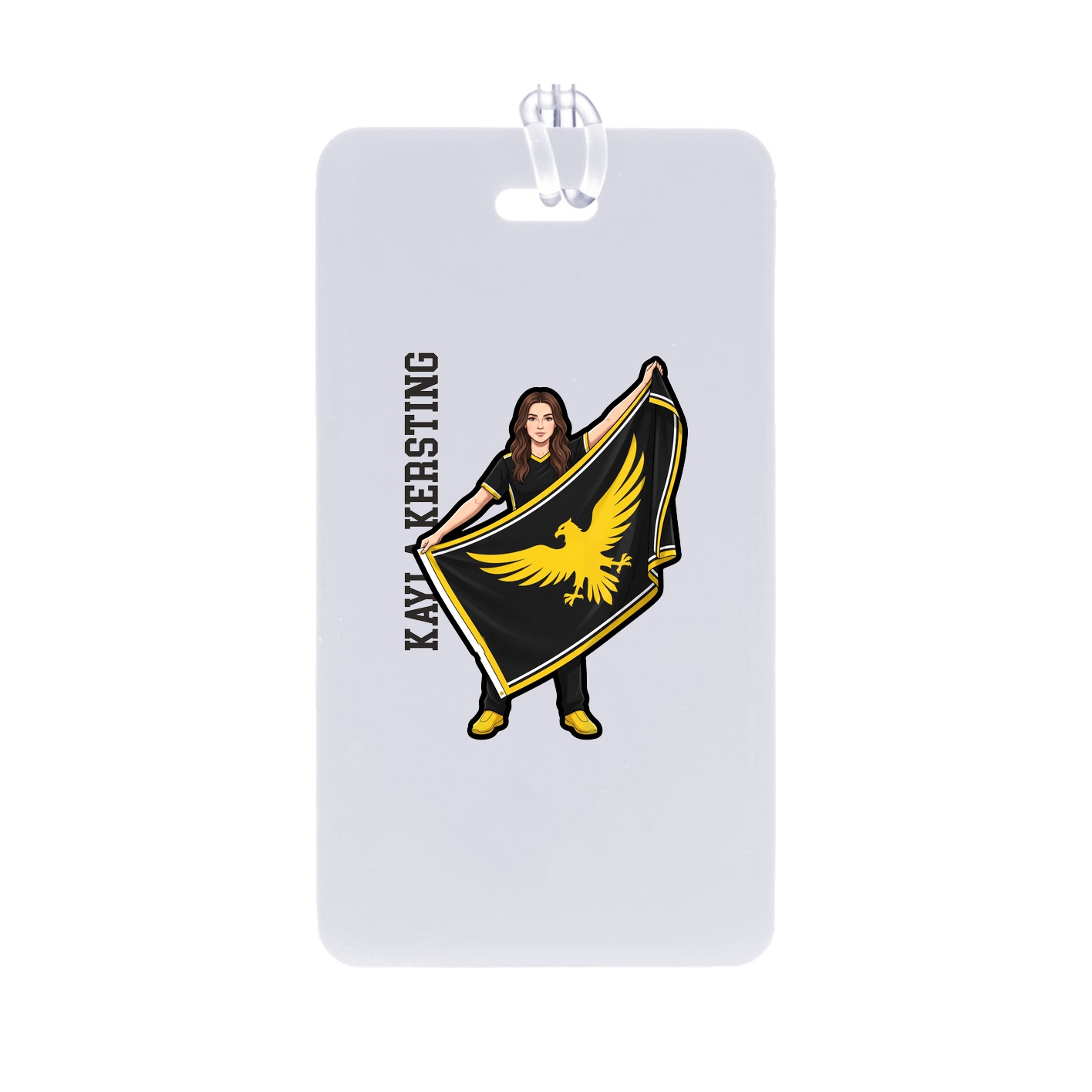Bag Tag — Name Vertical in Classic