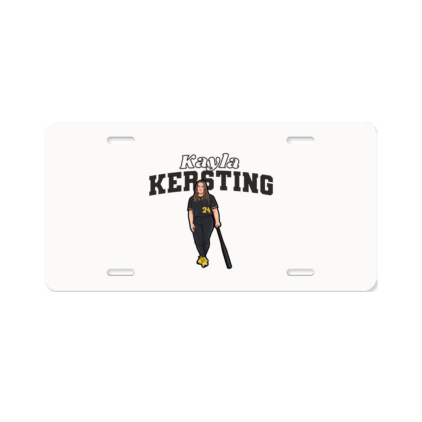 License Plate — Name Arch in Classic