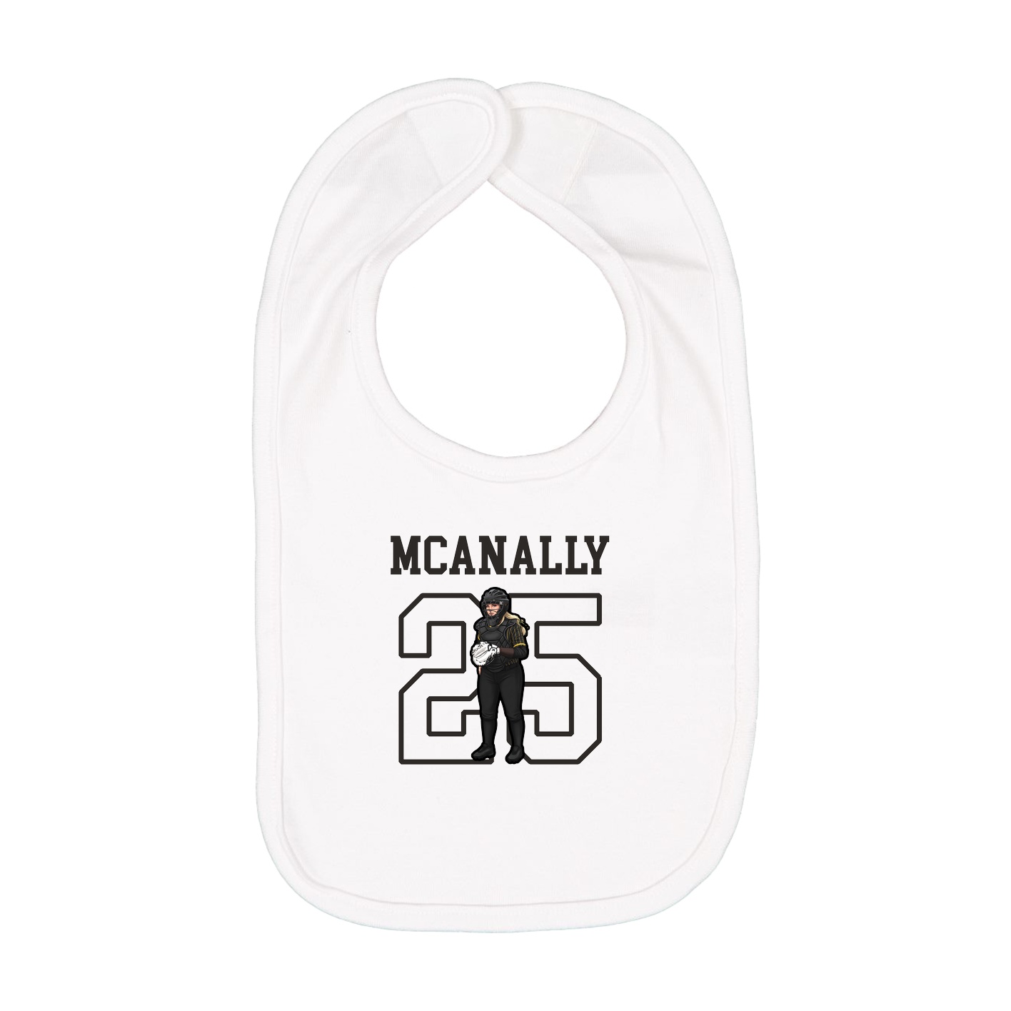 Infant Bib — Shirsey in White
