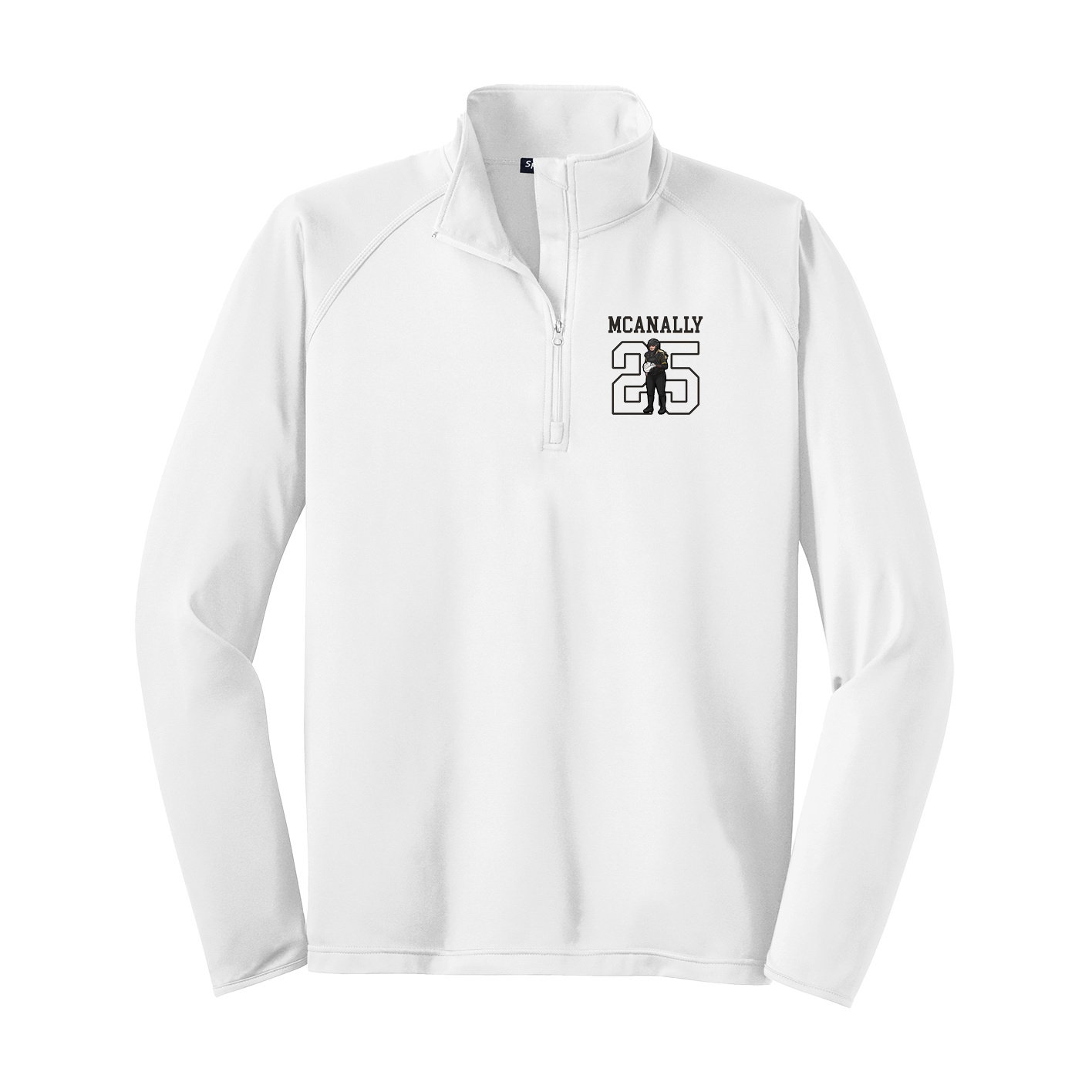 Q-Zip Pullover — Shirsey in White