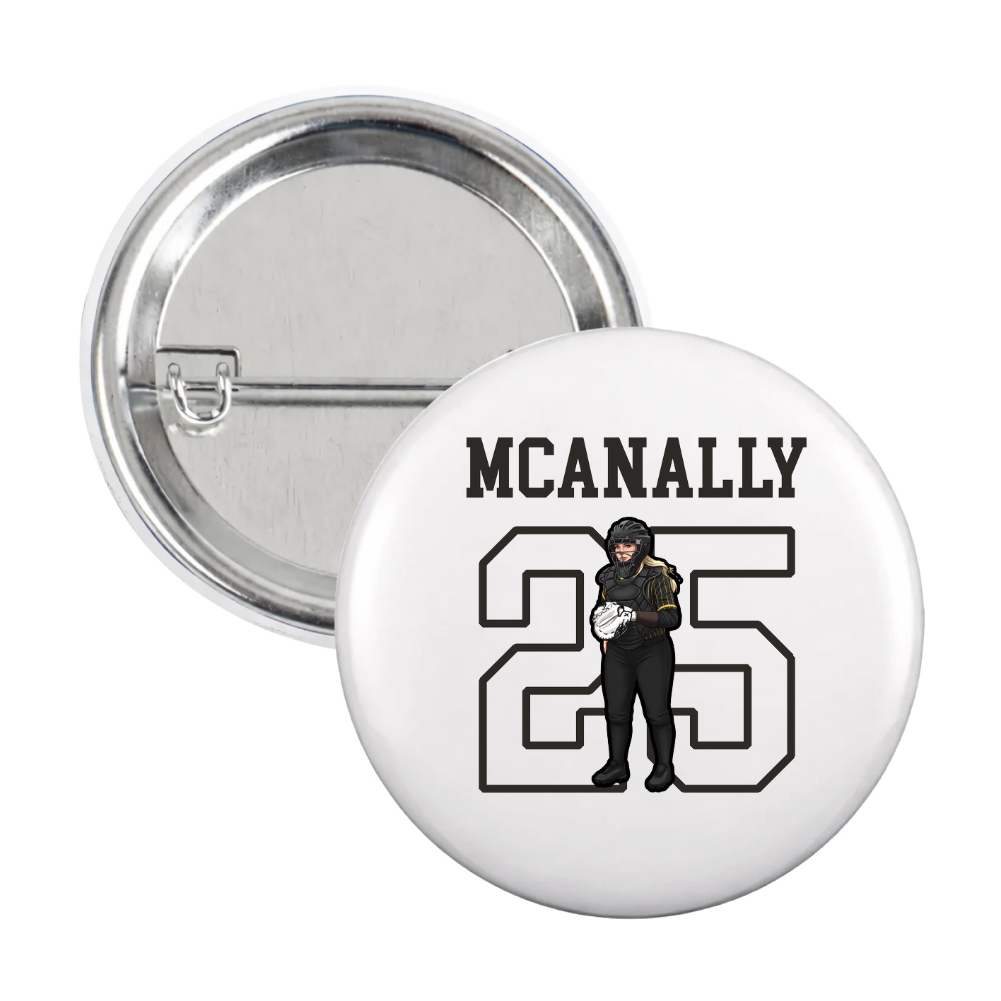 Game Day Button — Shirsey in White