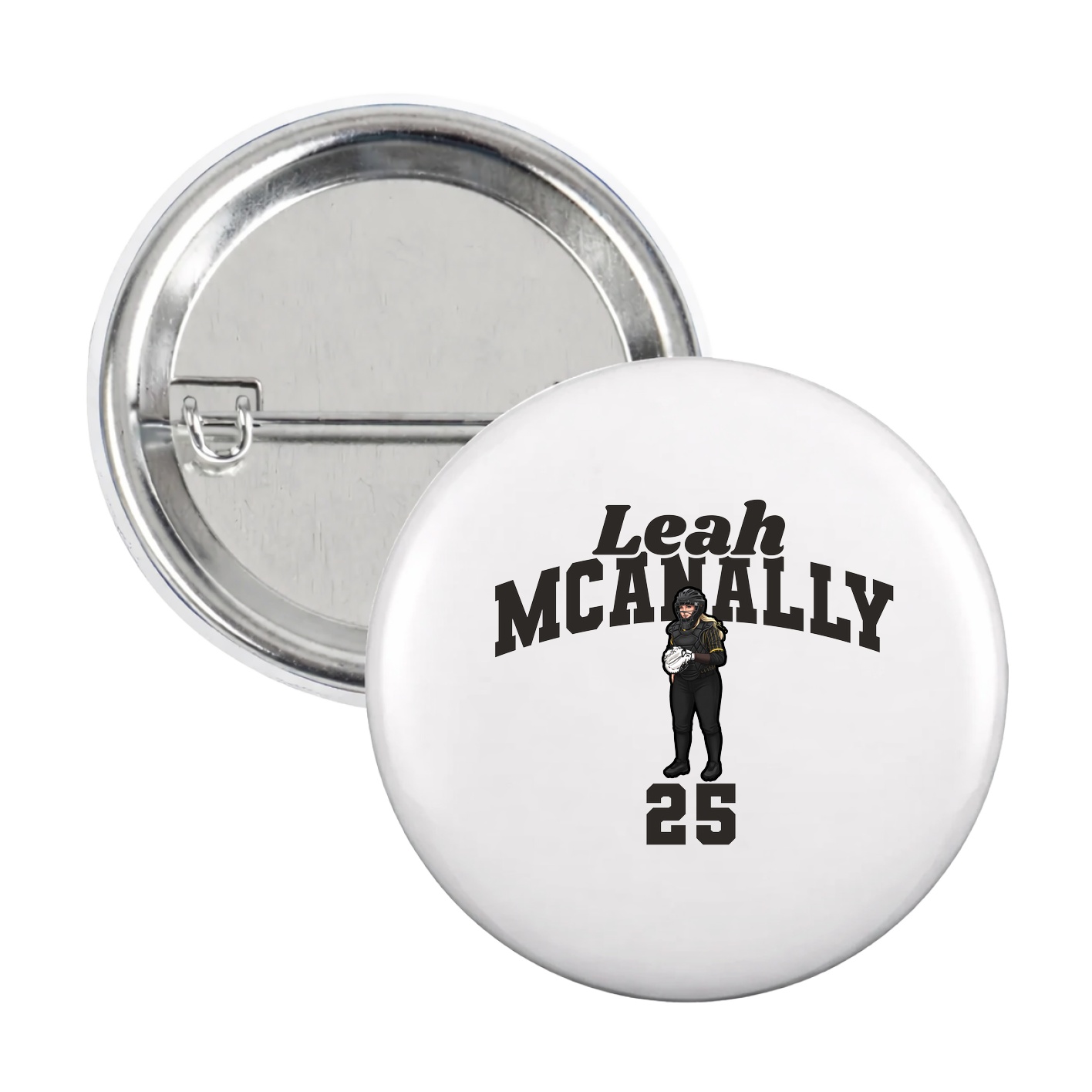 Game Day Button — Signature Arch in White