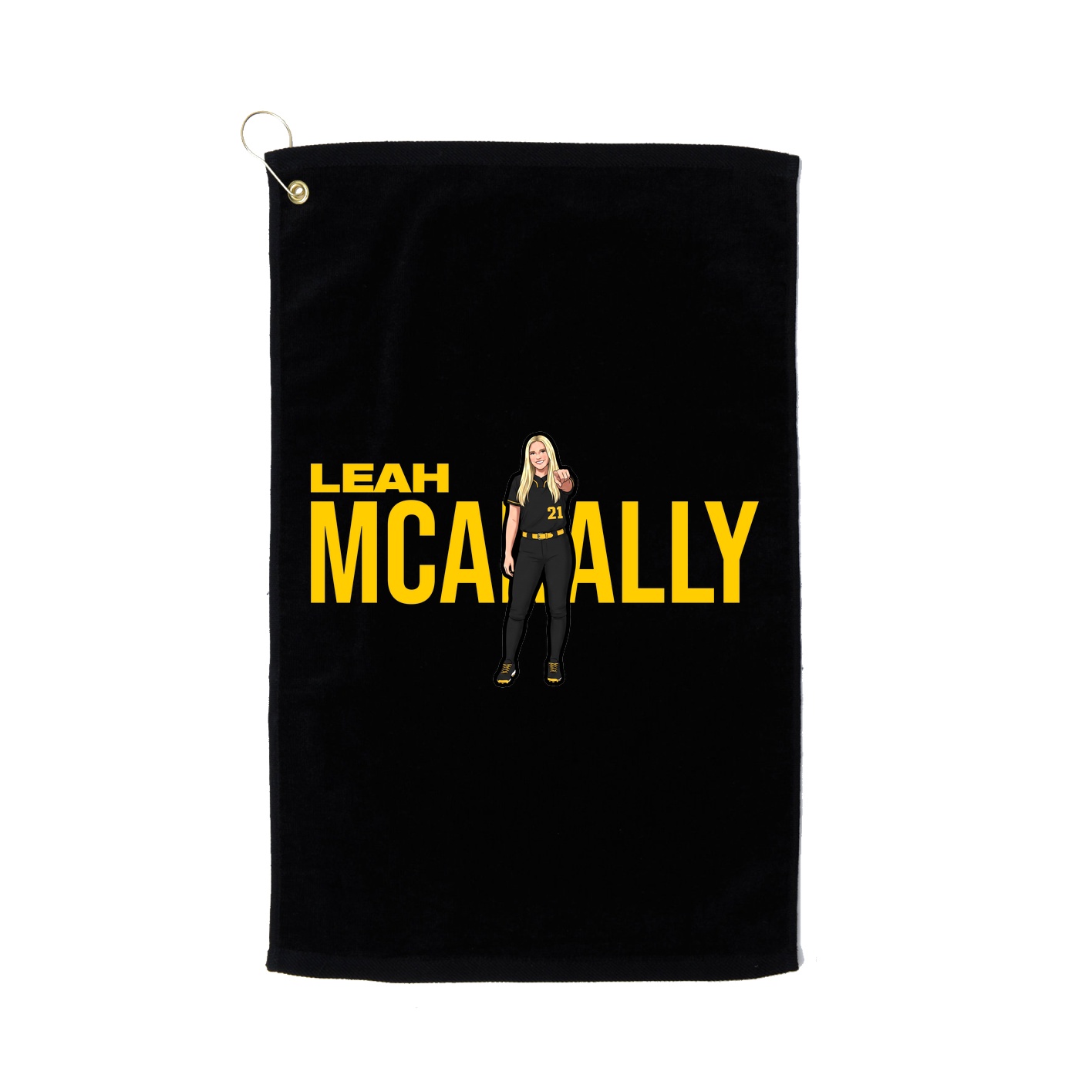 Golf Towel — Player Name in Black