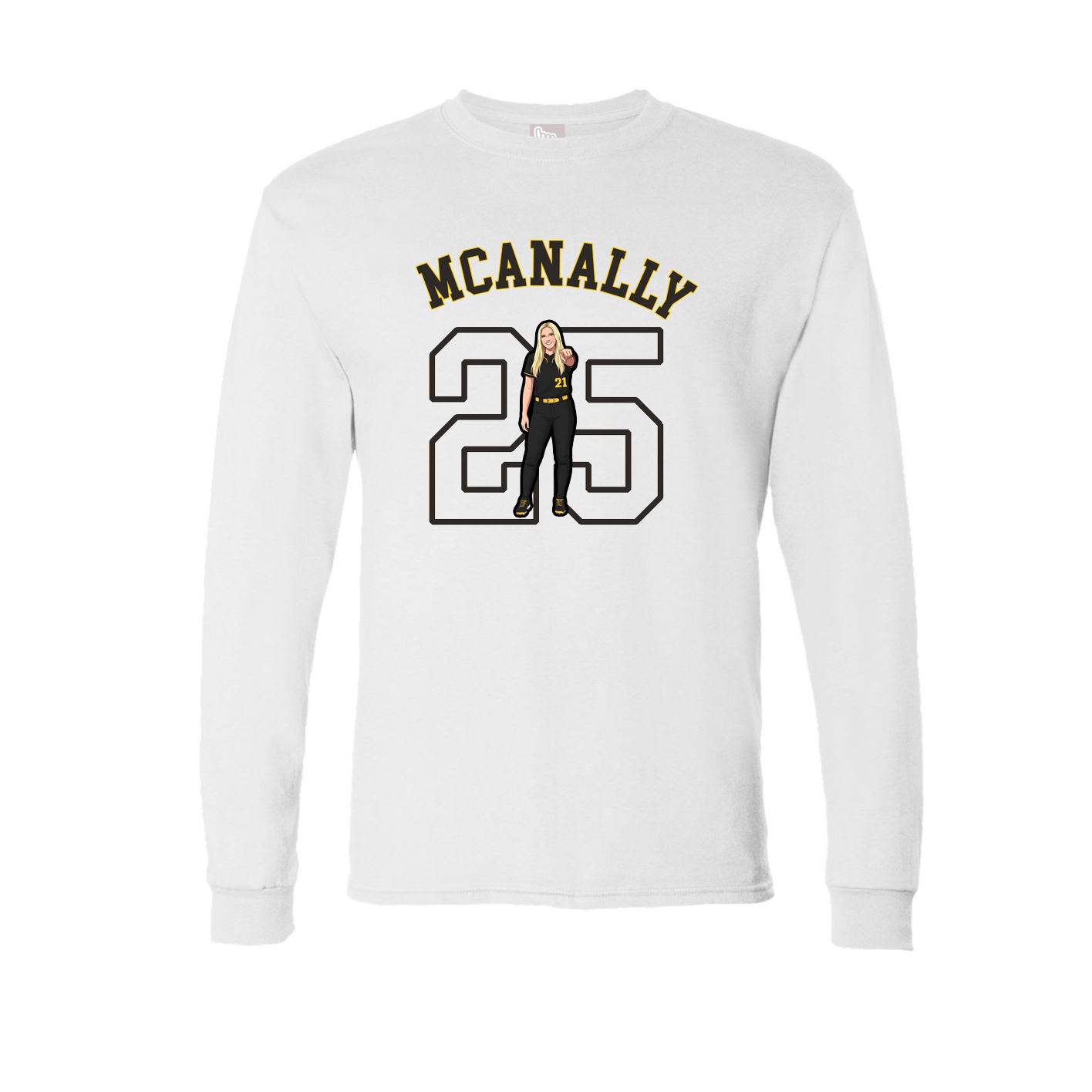 Long Sleeve Tee — Shirsey Arch in White
