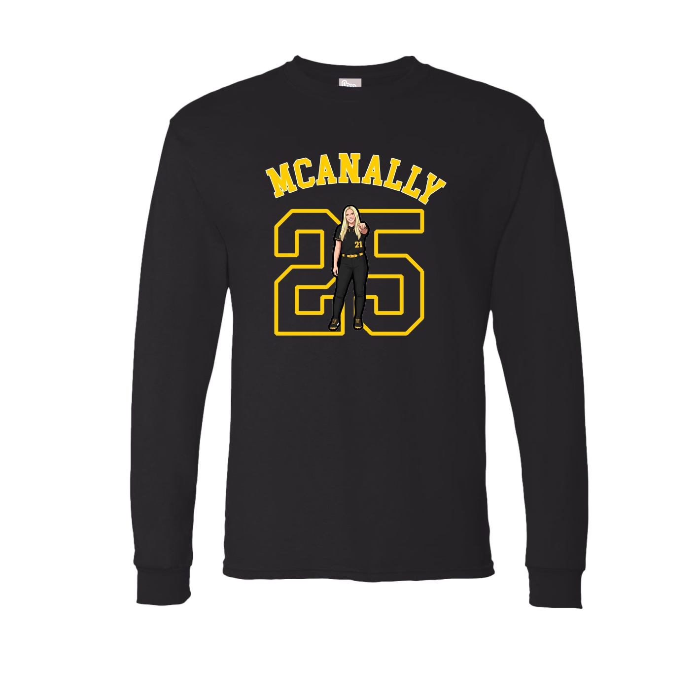Long Sleeve Tee — Shirsey Arch in Black