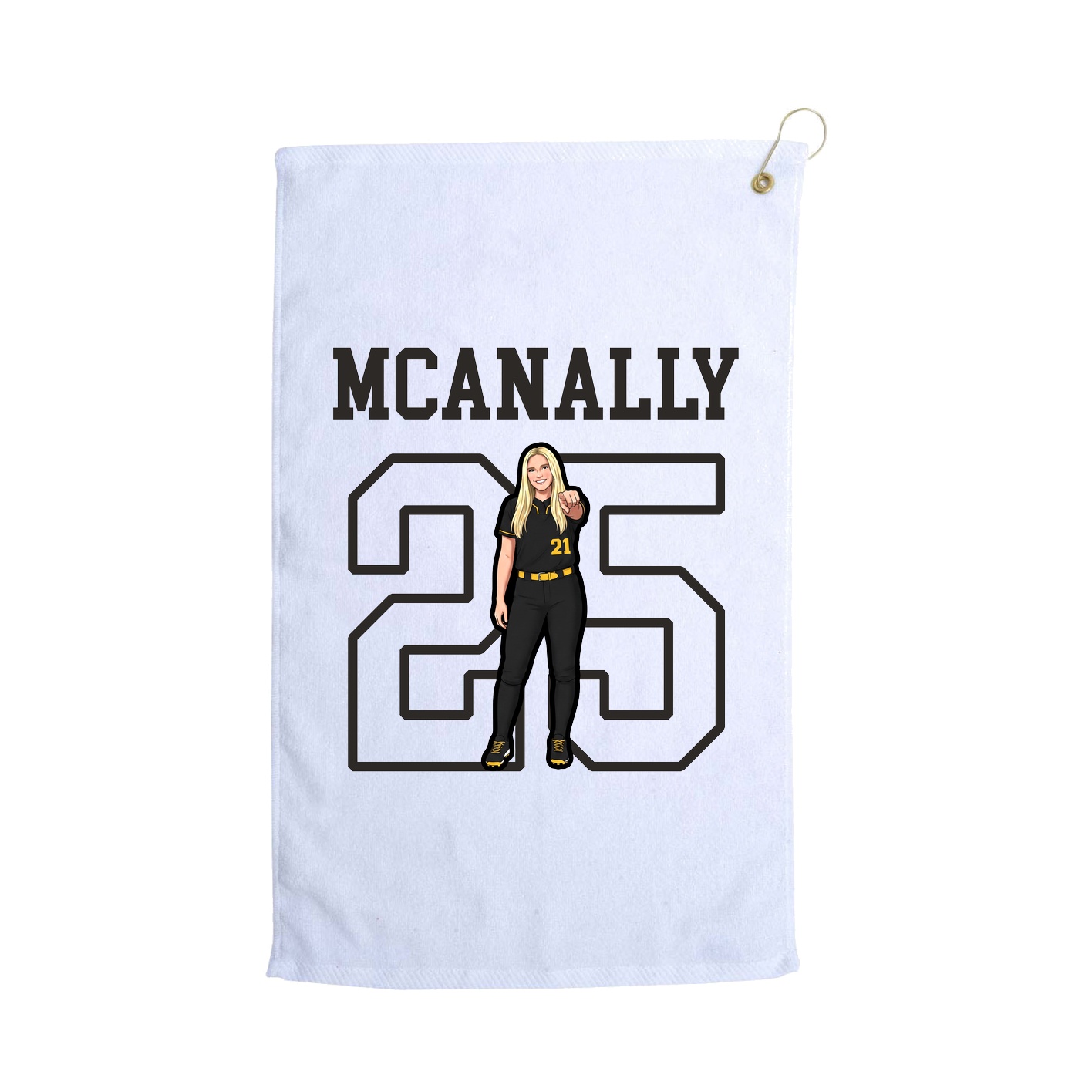 Golf Towel — Shirsey in White