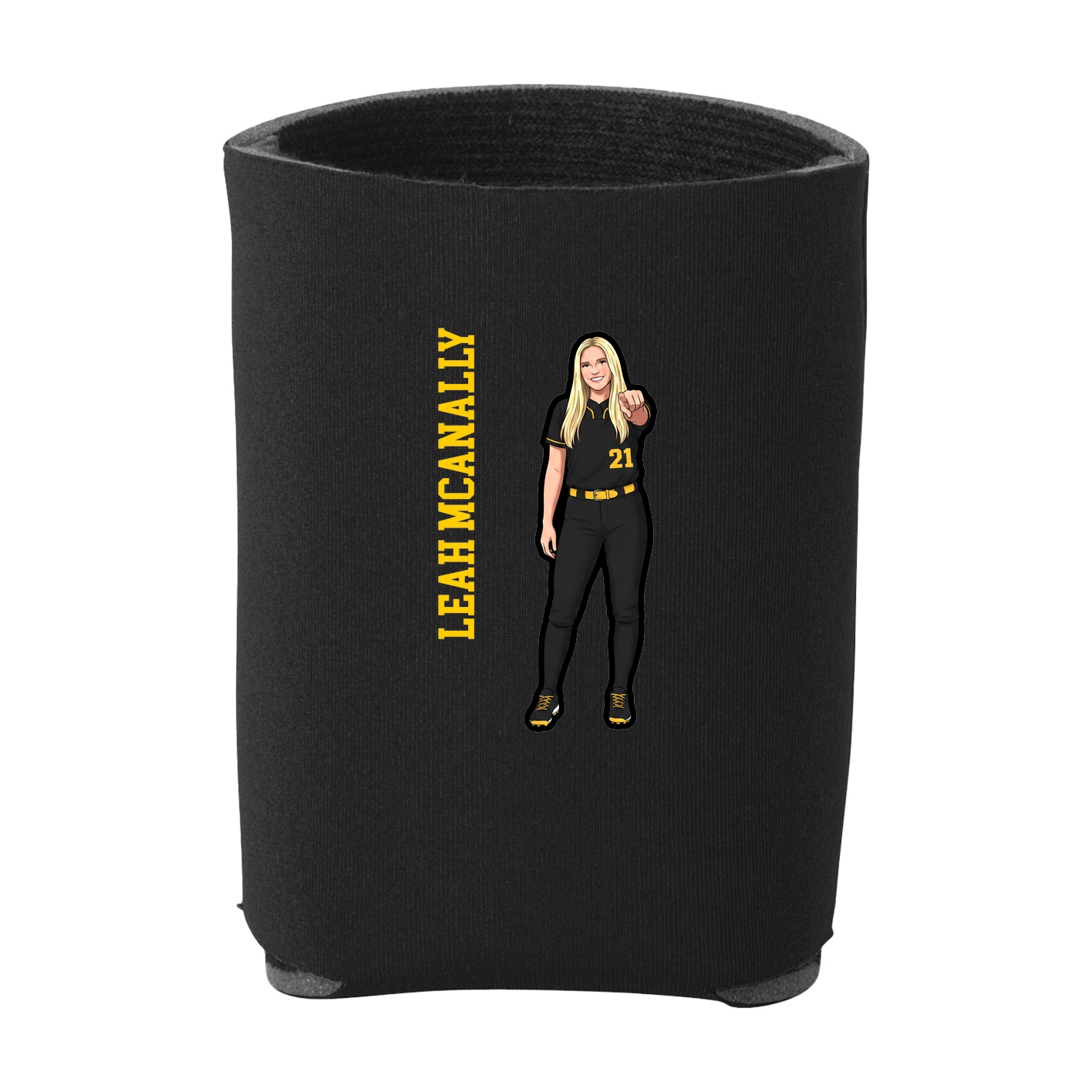 Can Holder — Name Vertical in Black