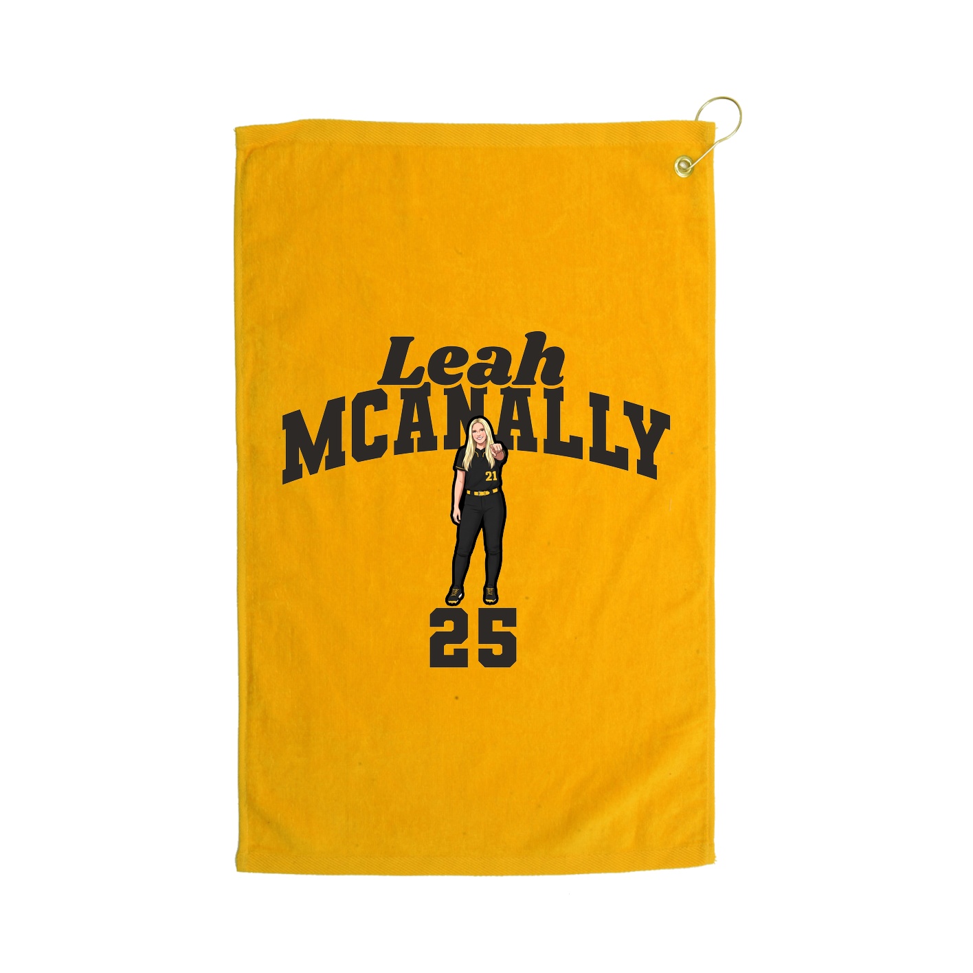 Golf Towel — Signature Arch in Gold