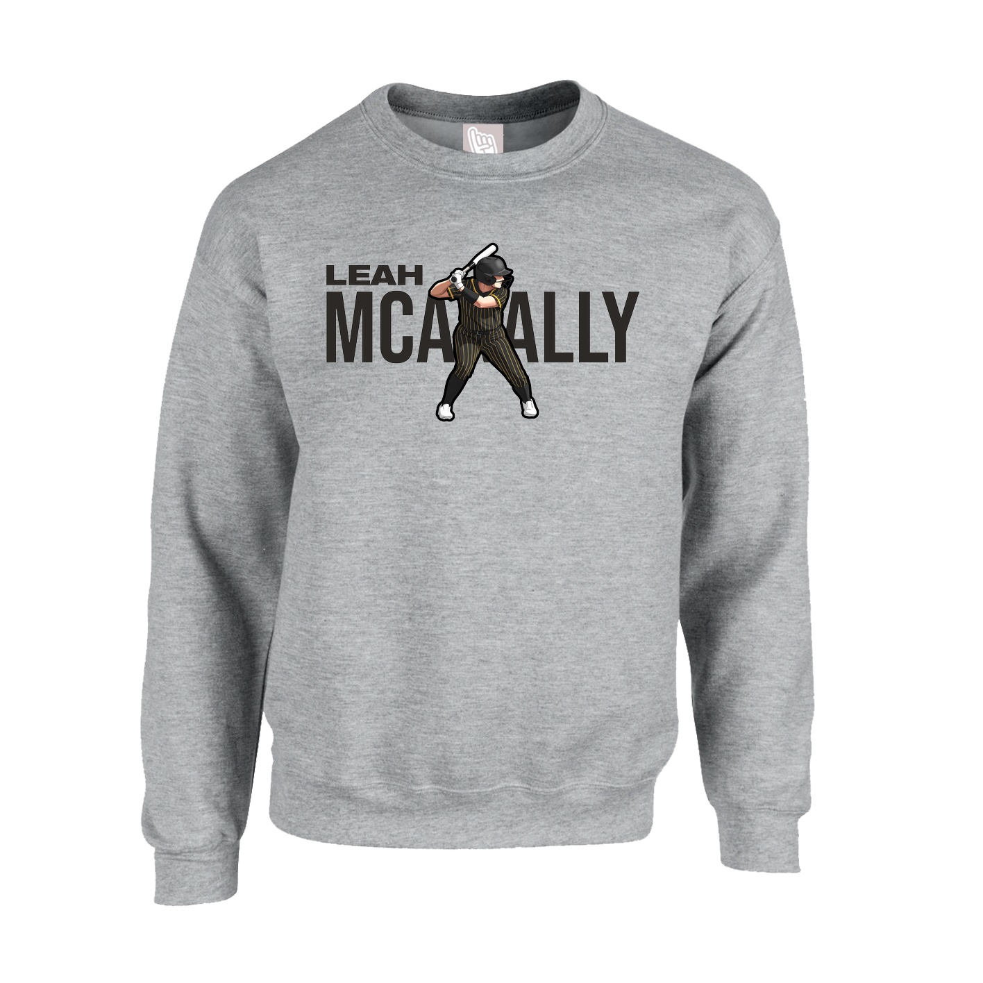 Fleece Crew — Player Name in Grey