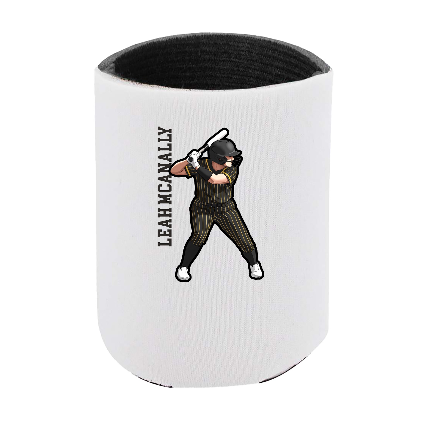Can Holder — Name Vertical in White