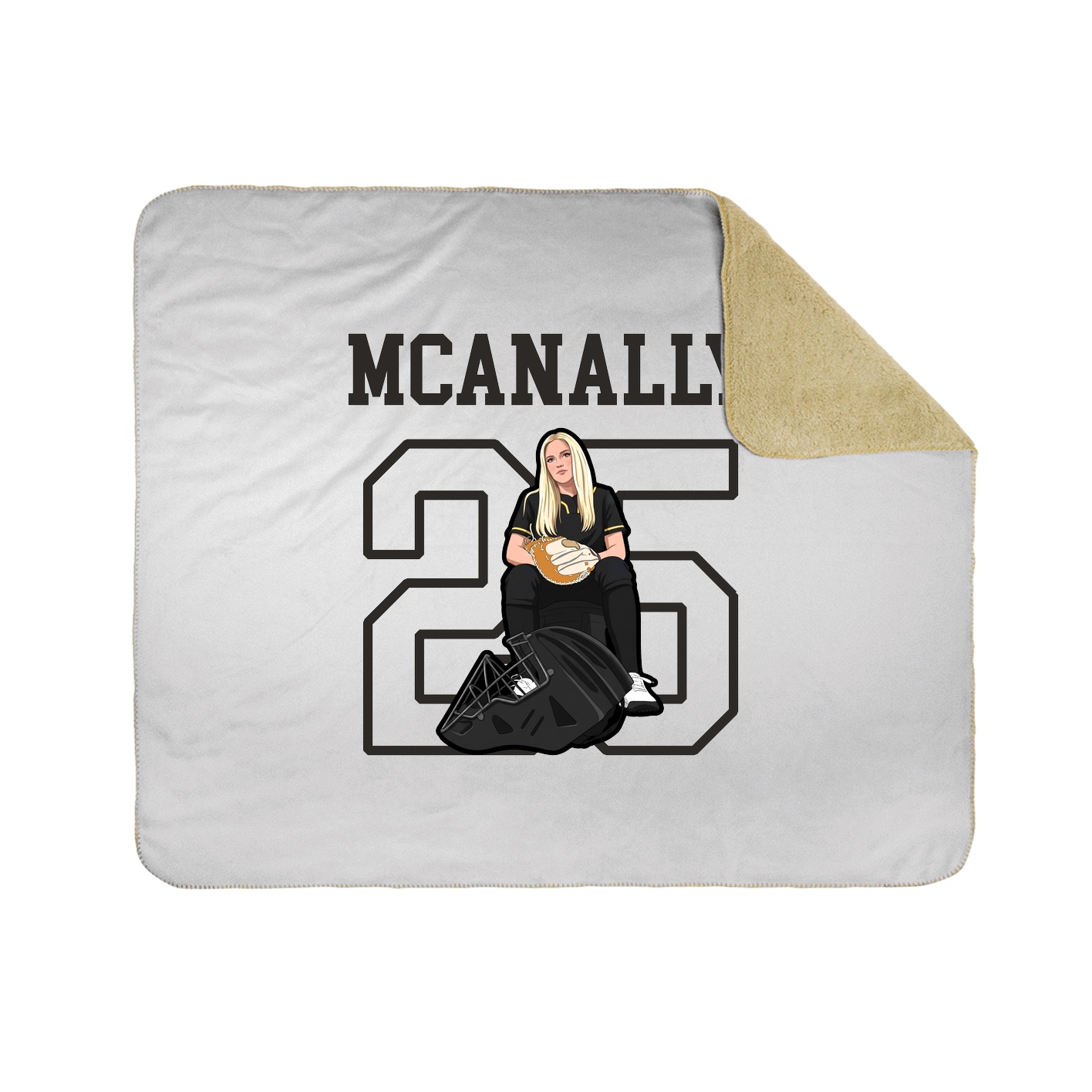Throw Blanket — Shirsey in White
