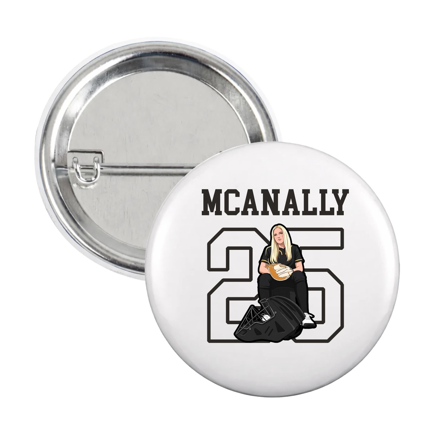 Game Day Button — Shirsey in White