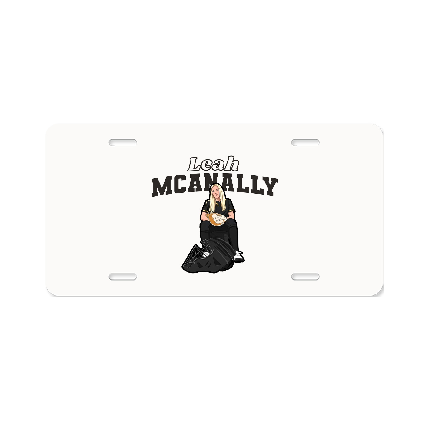 License Plate — Name Arch in Classic