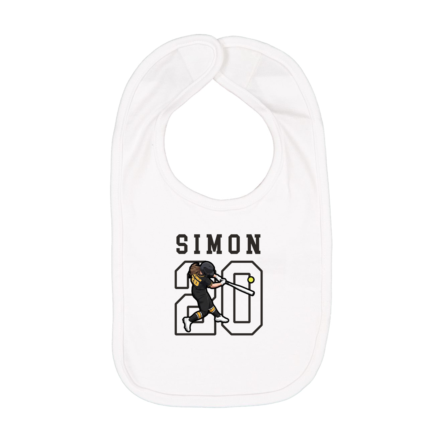 Infant Bib — Shirsey in White
