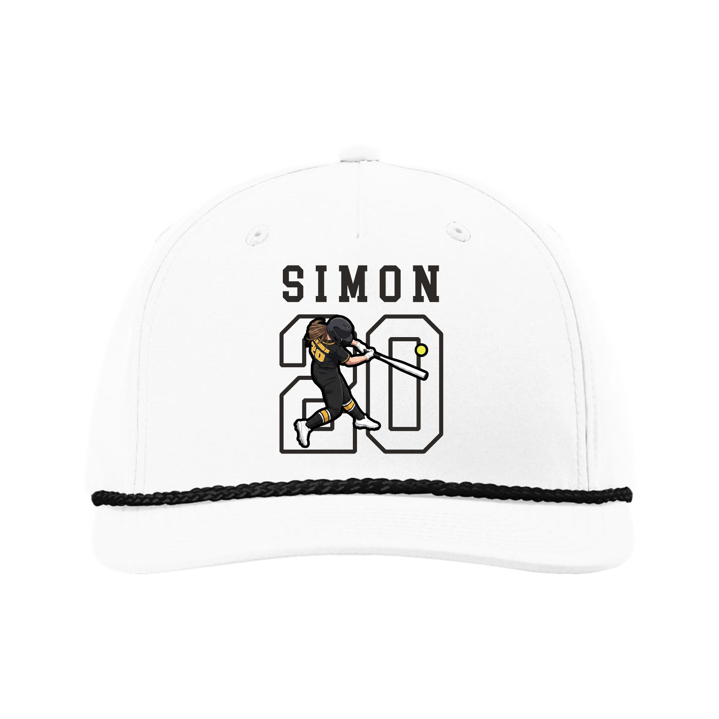 Five-Panel Classic Rope Cap — Shirsey in White