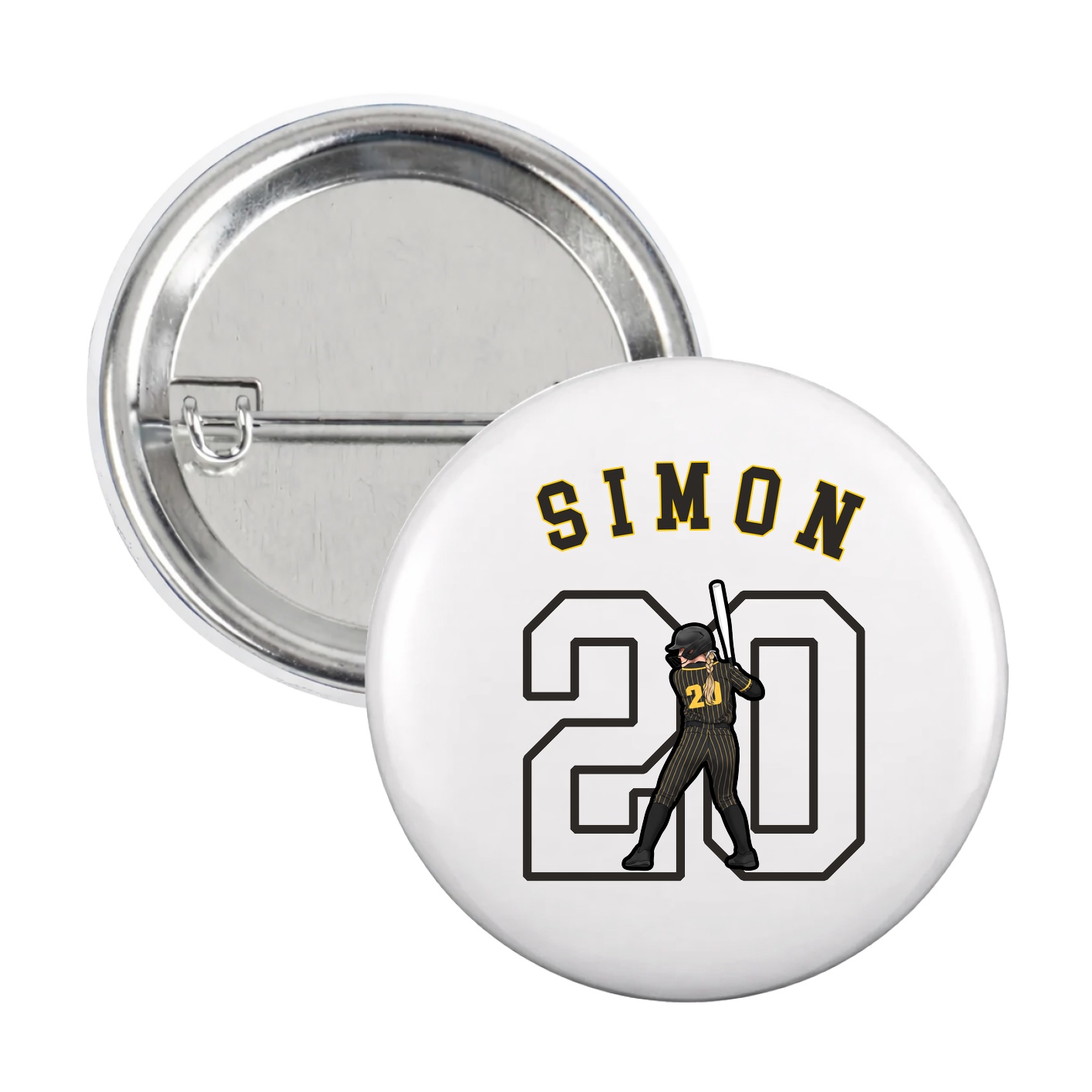 Game Day Button — Shirsey Arch in White