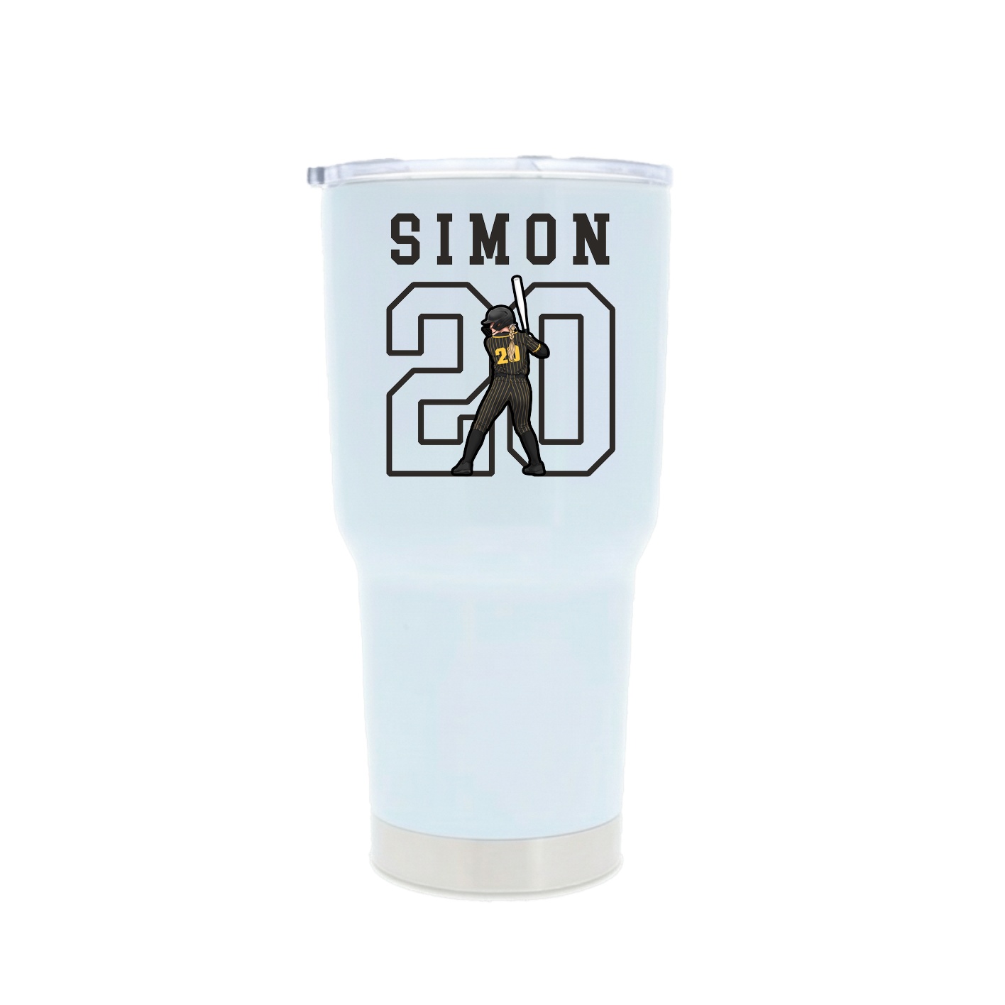30oz Stainless Steel Tumbler — Shirsey in White
