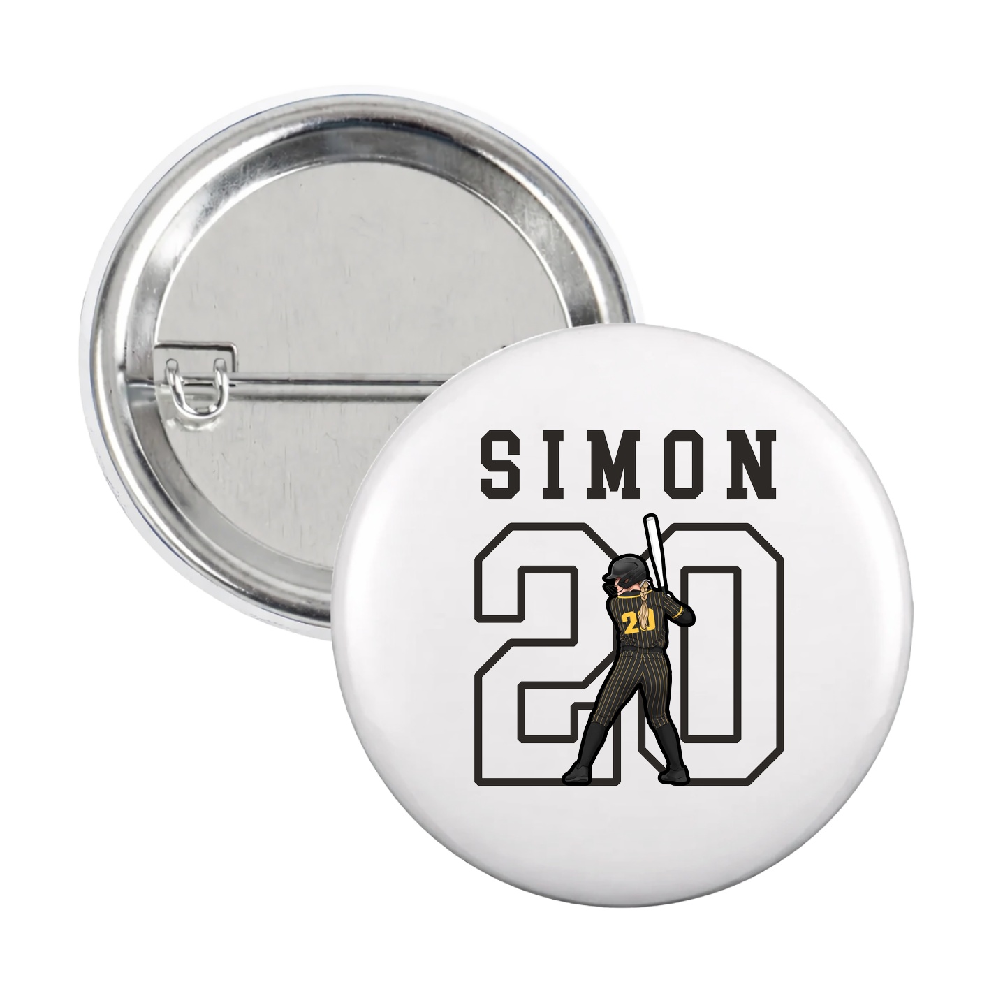 Game Day Button — Shirsey in White