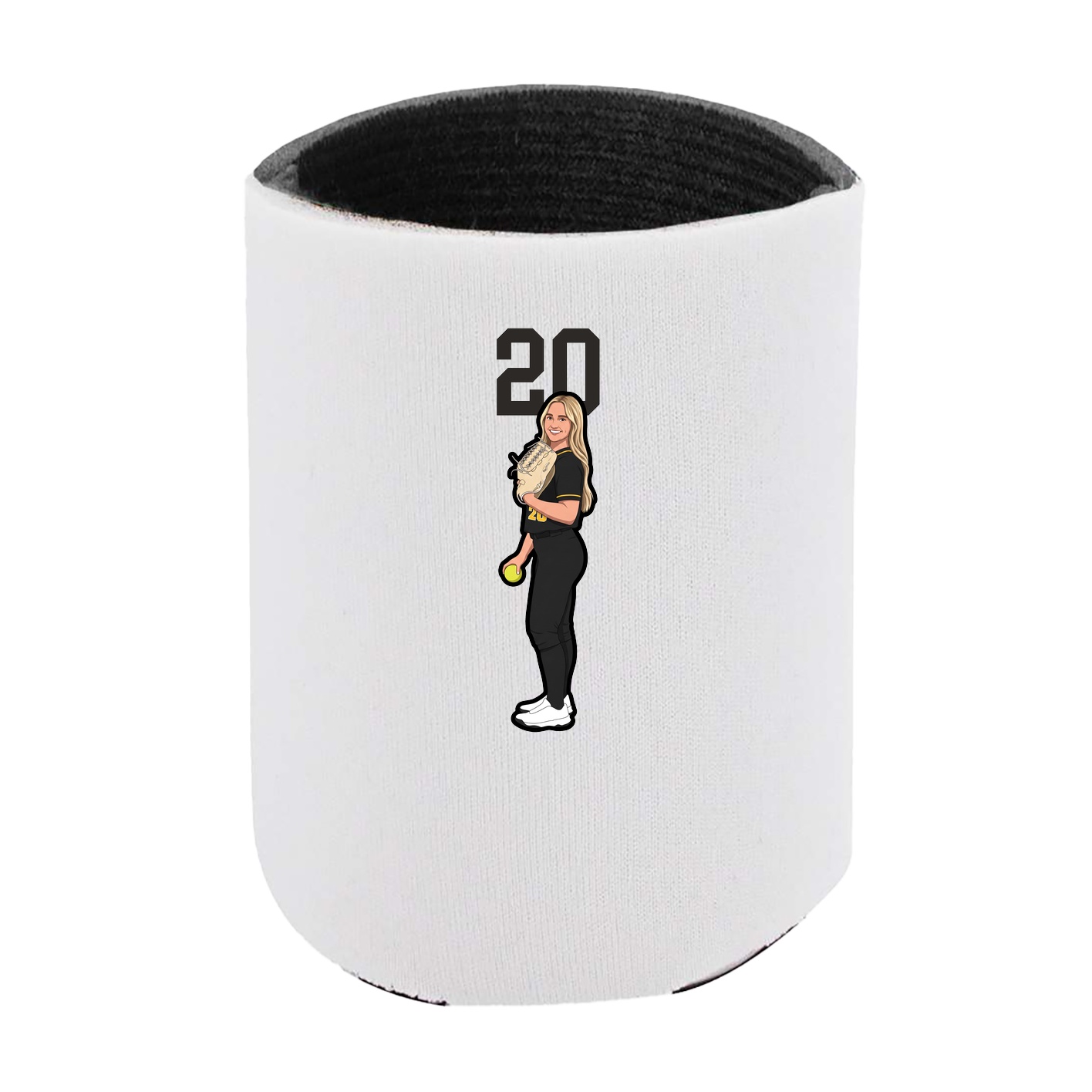 Can Holder — Number Top in White
