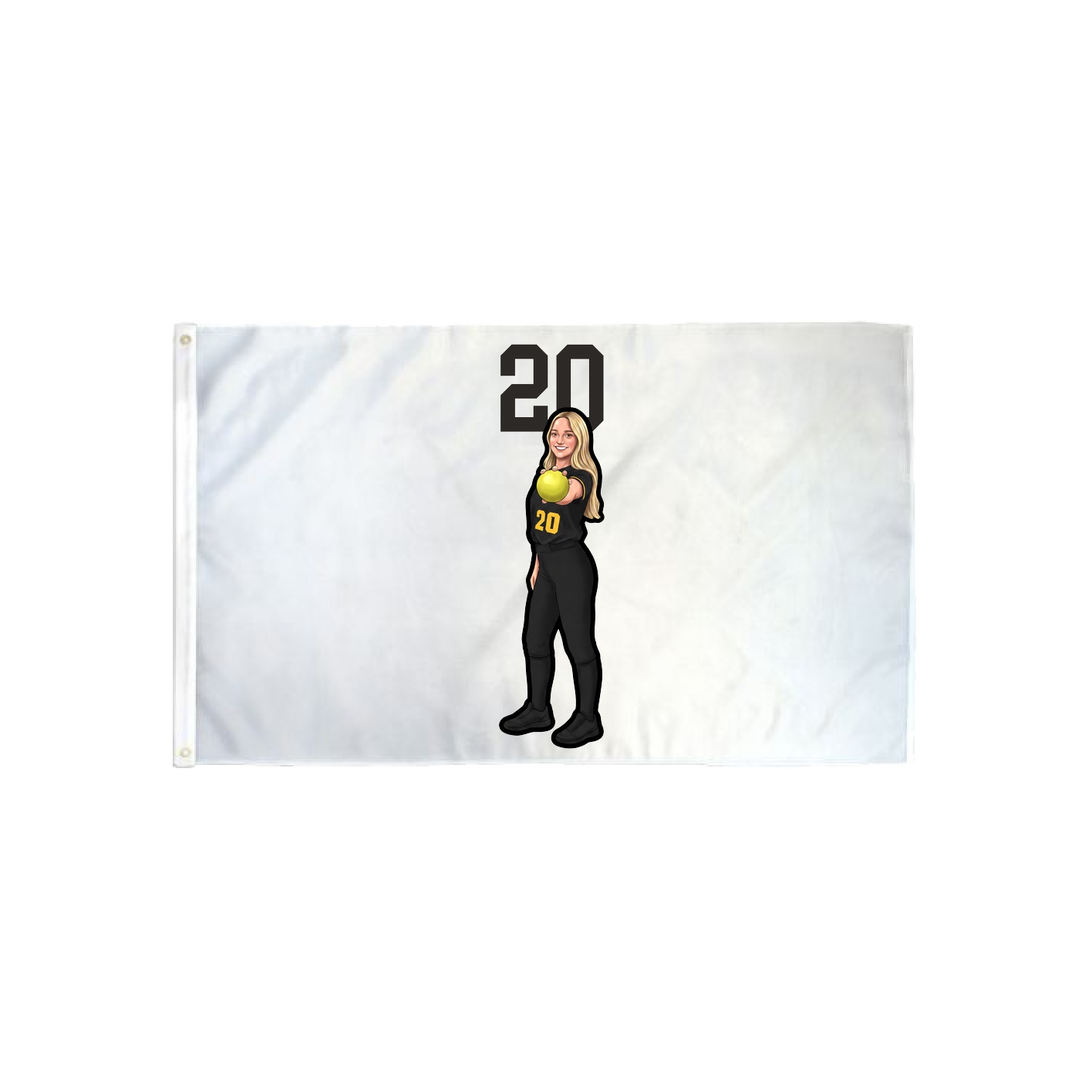 3x5 Flag — Number Top in Classic