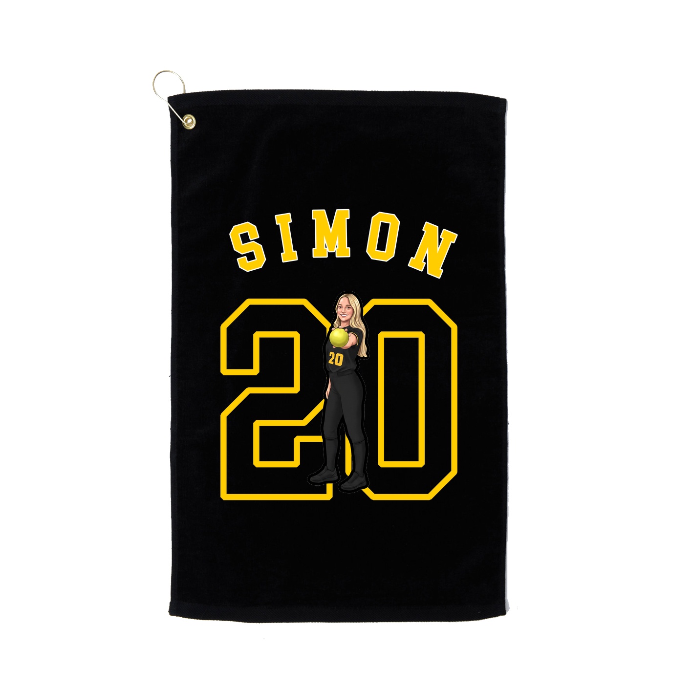 Golf Towel — Shirsey Arch in Black