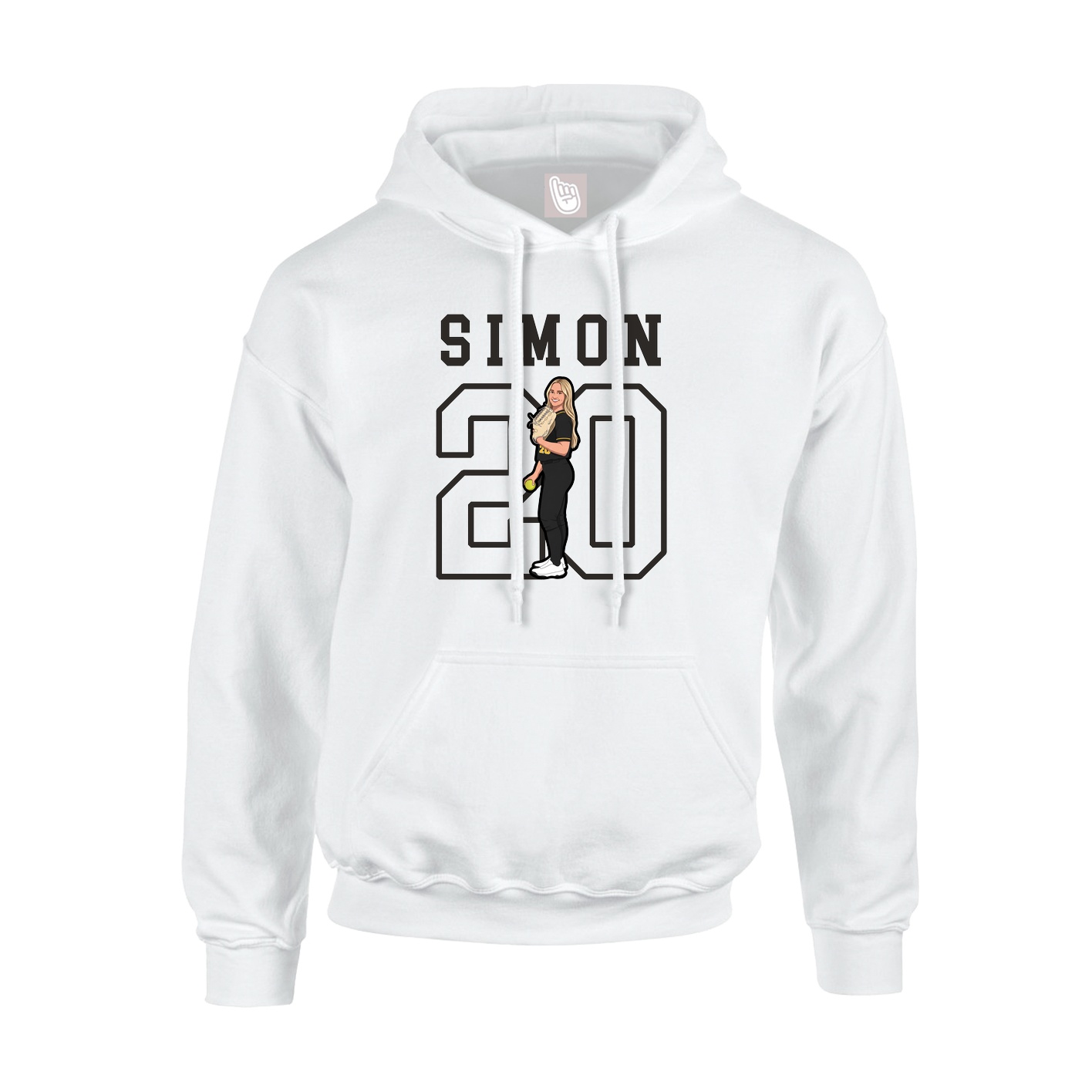 Hoodie — Shirsey in White