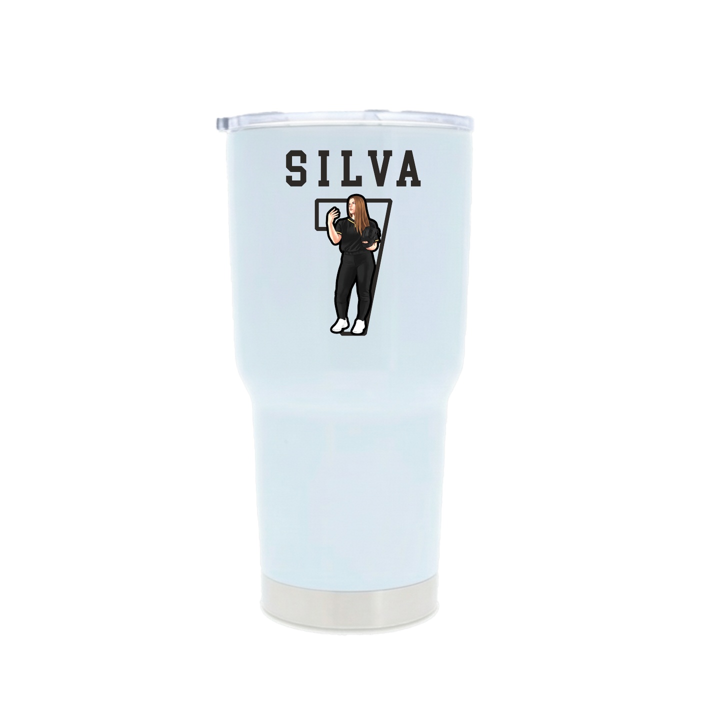 30oz Stainless Steel Tumbler — Shirsey in White