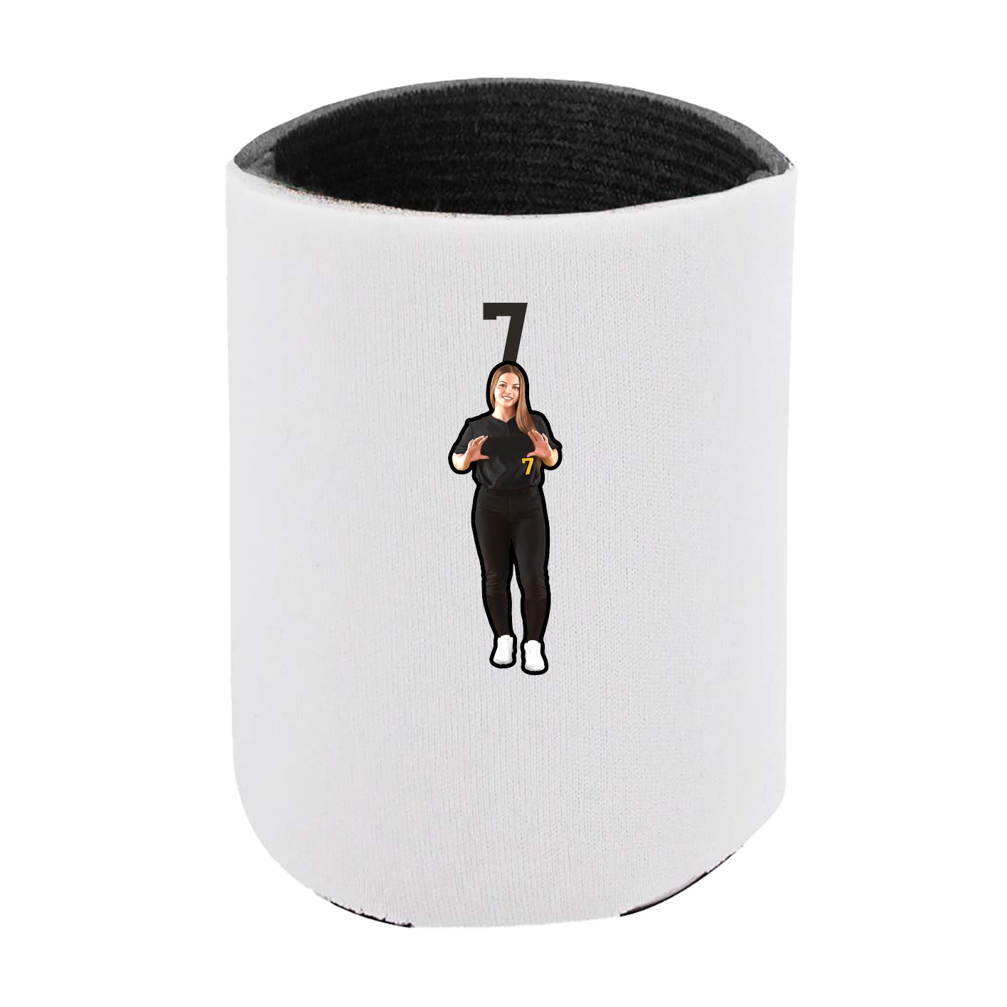 Can Holder — Number Top in White