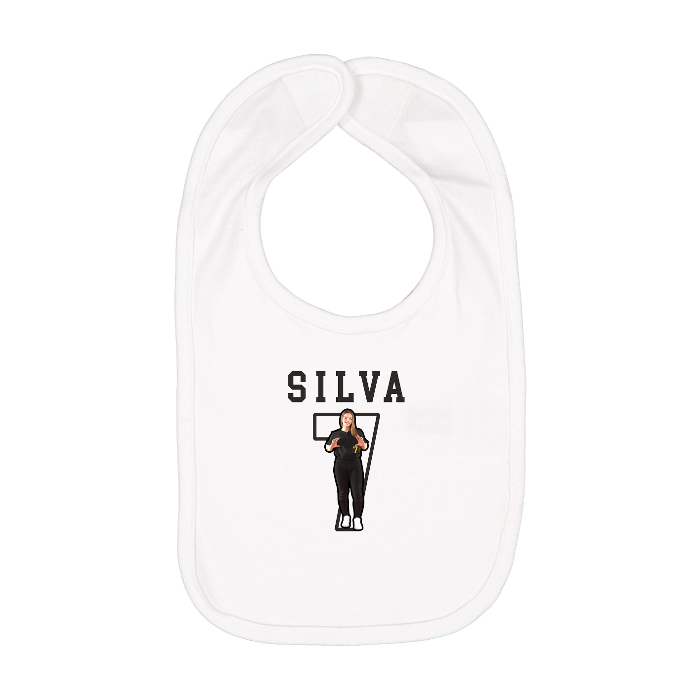 Infant Bib — Shirsey in White