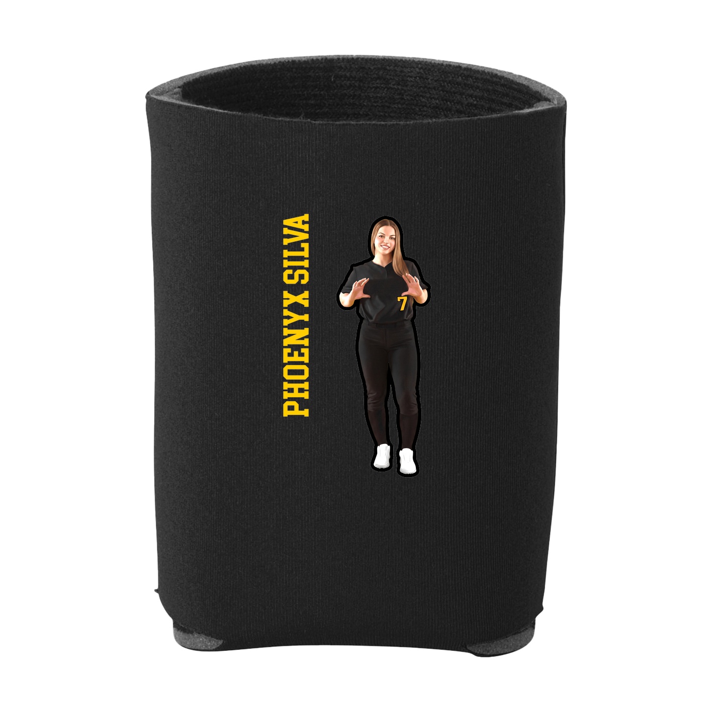 Can Holder — Name Vertical in Black