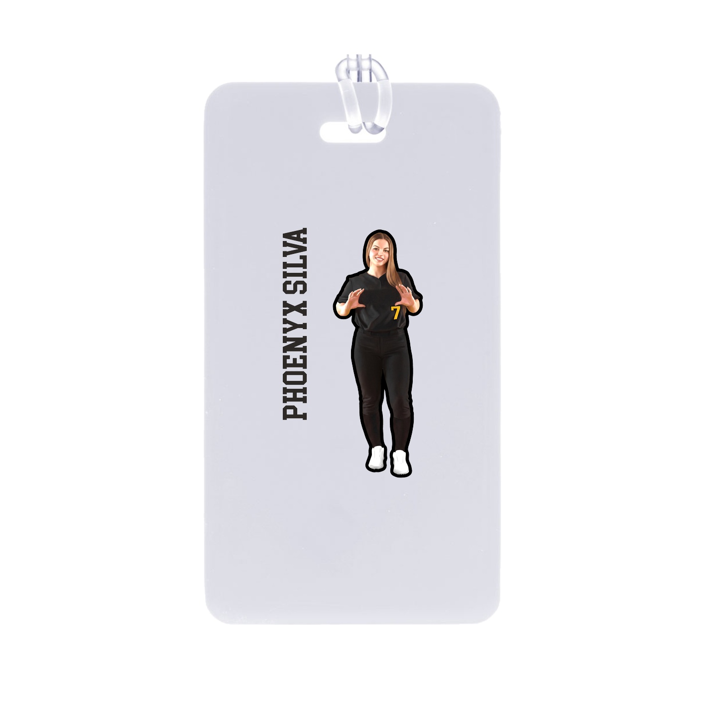 Bag Tag — Name Vertical in Classic