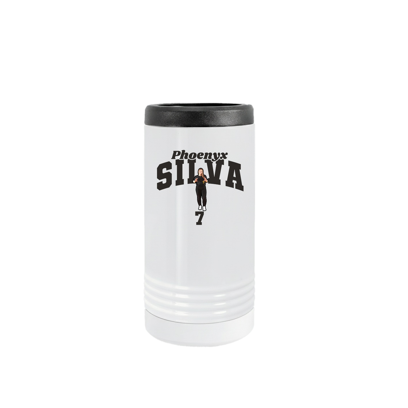Slim Beverage Holder — Signature Arch in White