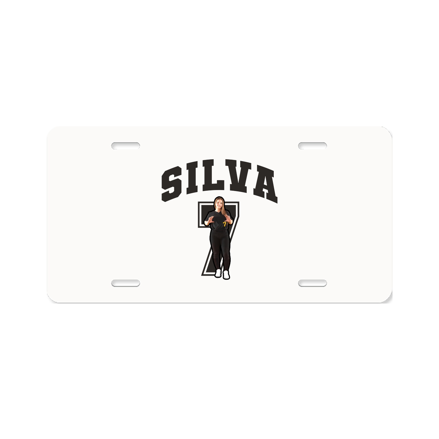 License Plate — Number in Classic