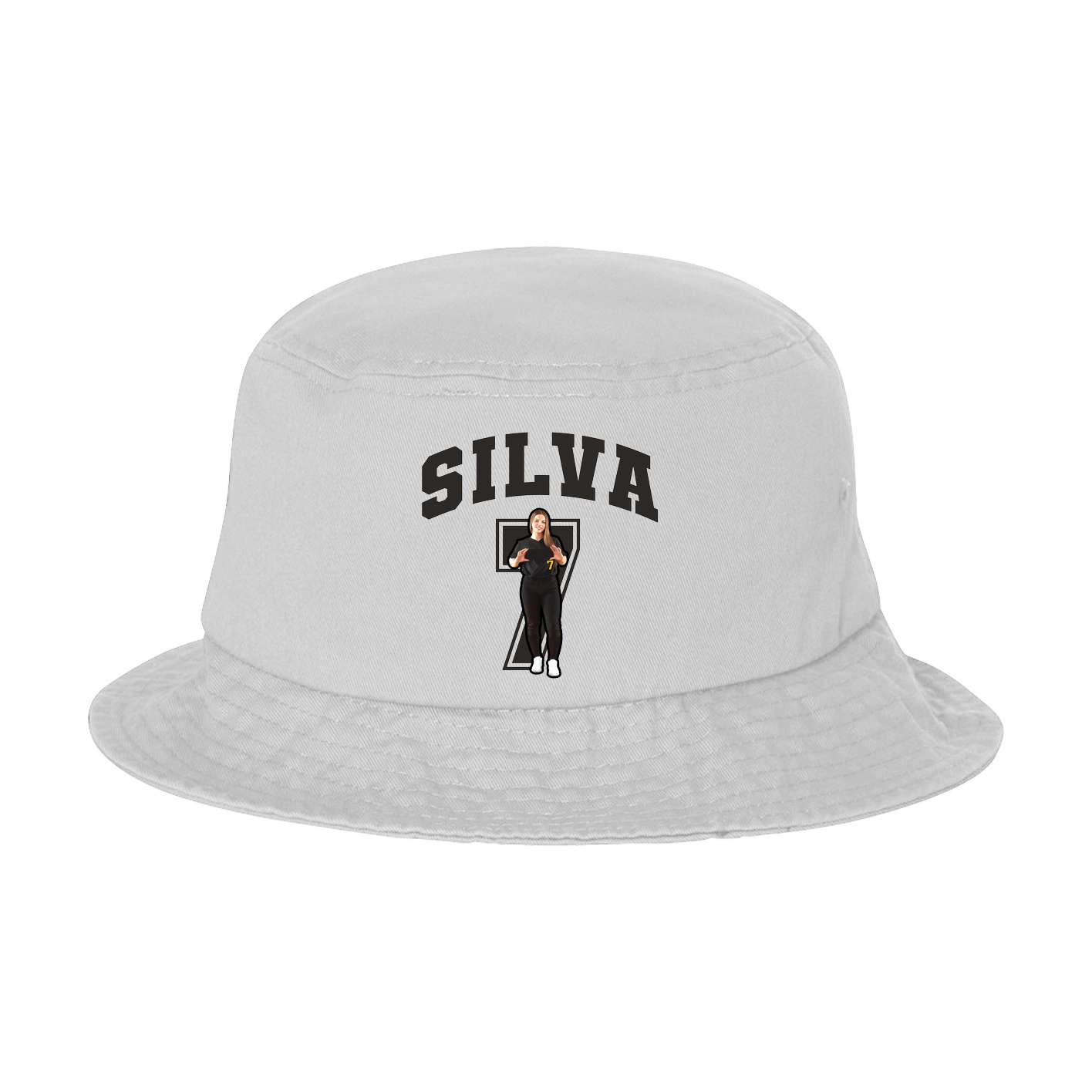 Bucket Cap — Number in White