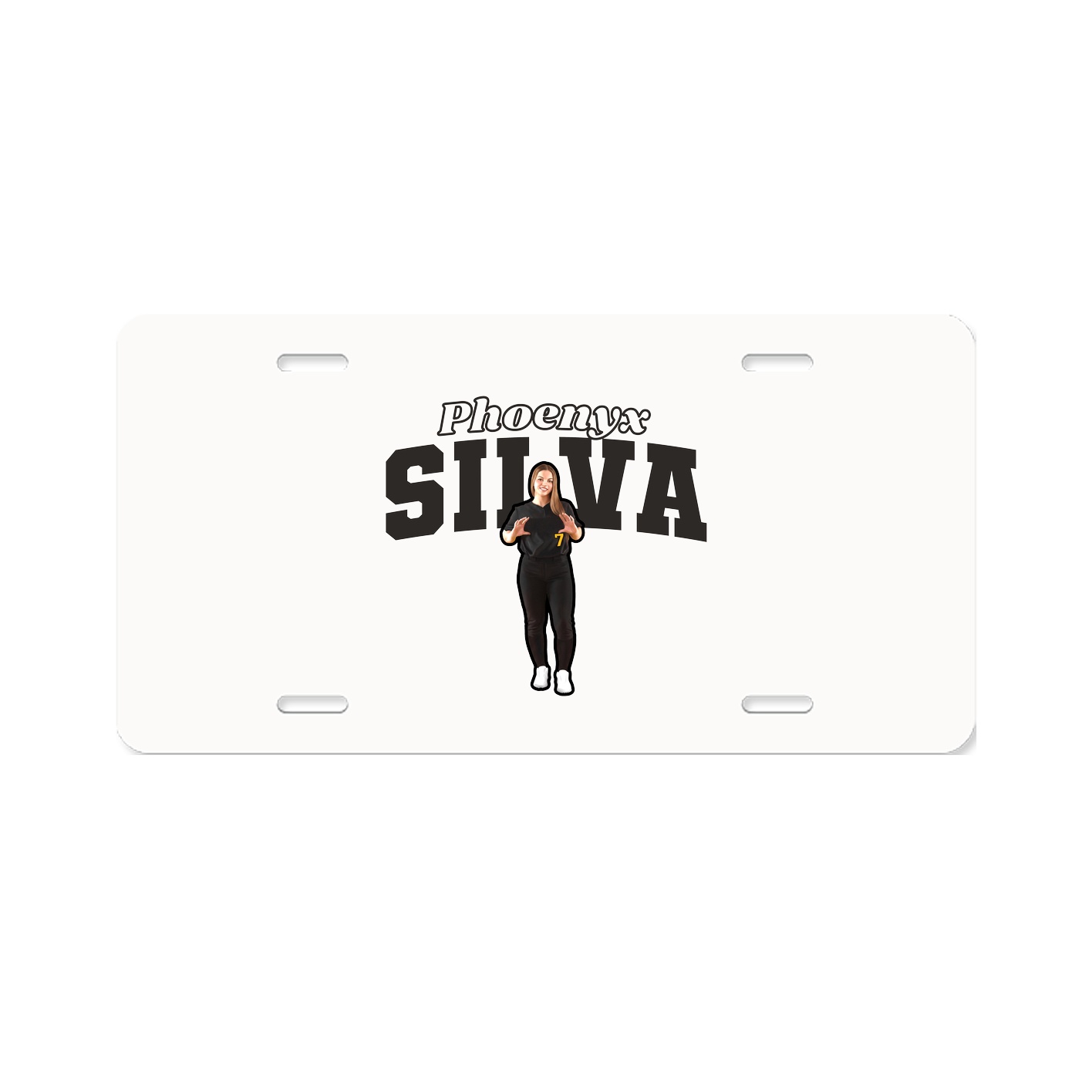 License Plate — Name Arch in Classic