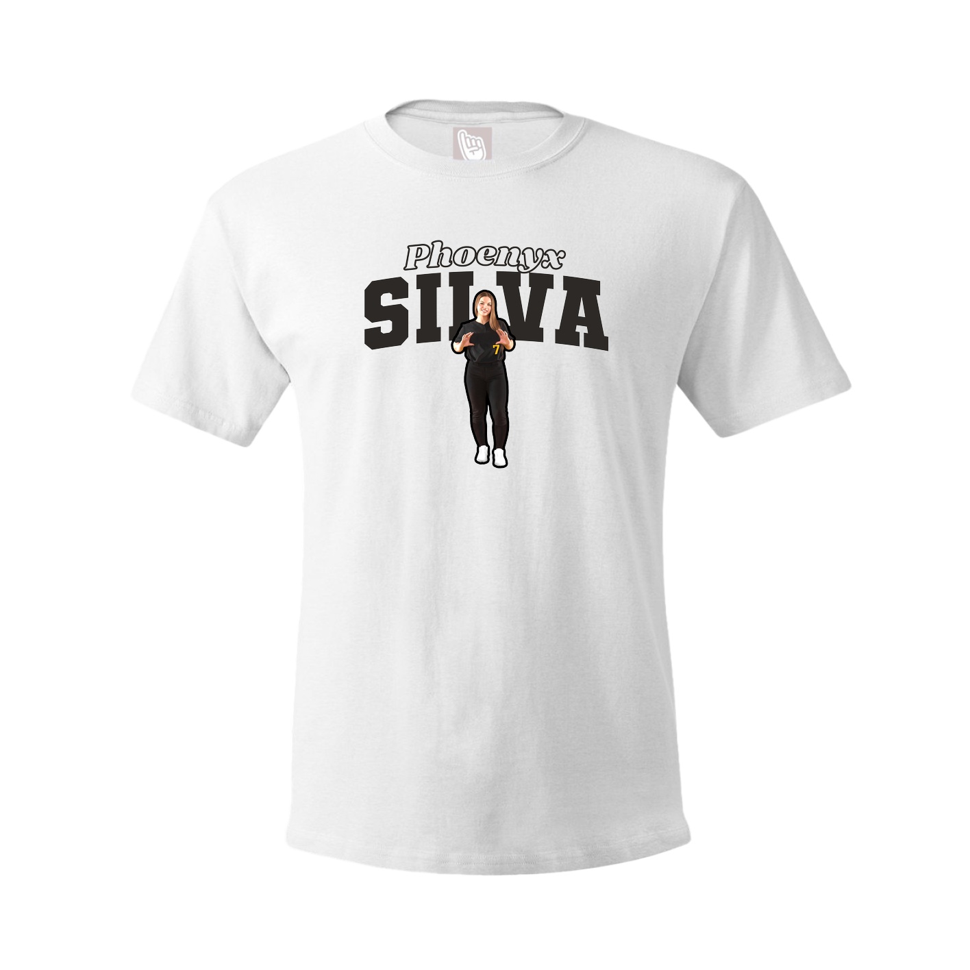 Tee — Name Arch in White