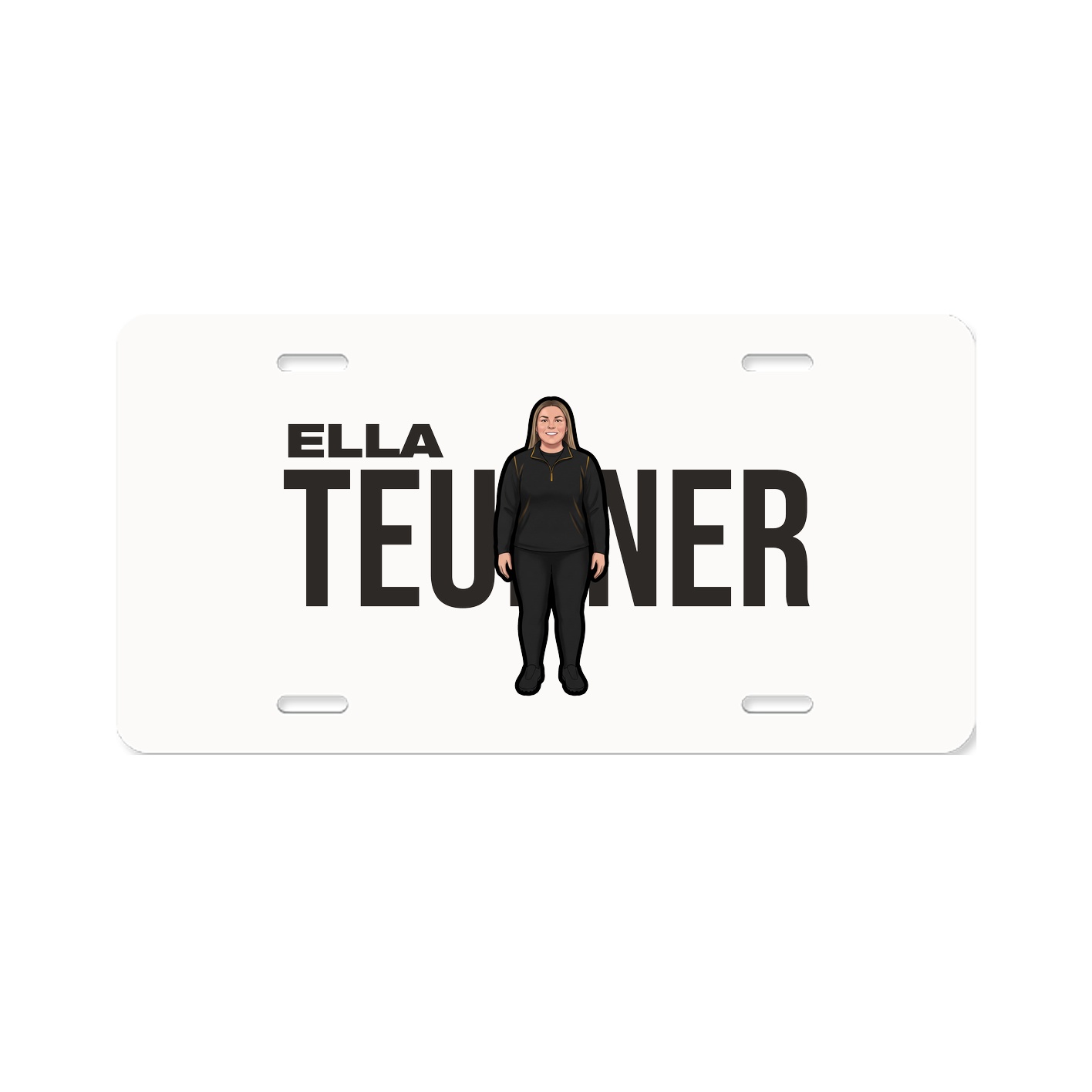 License Plate — Player Name in Classic