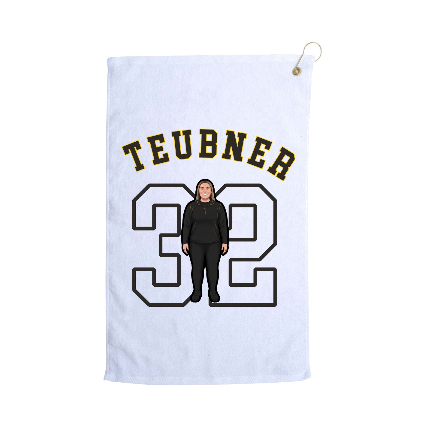 Golf Towel — Shirsey Arch in White