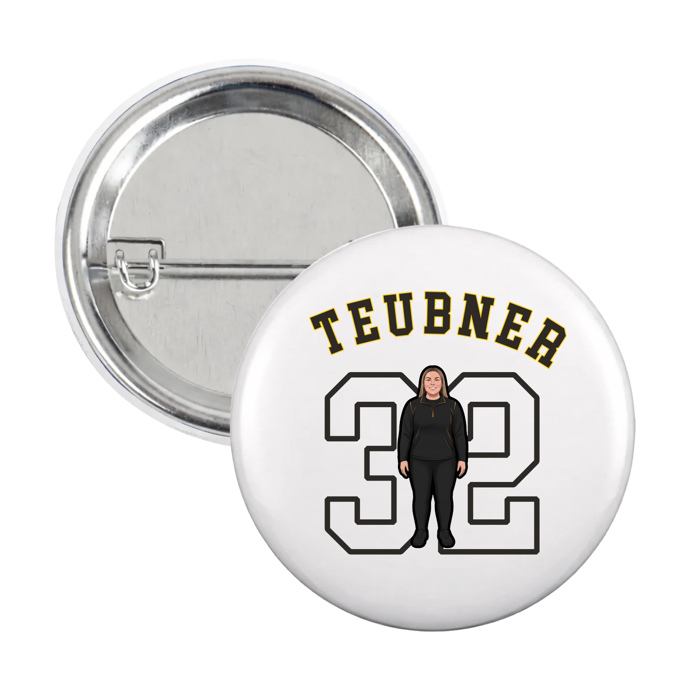 Game Day Button — Shirsey Arch in White