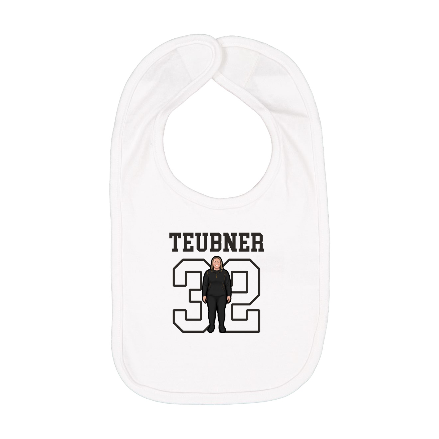 Infant Bib — Shirsey in White