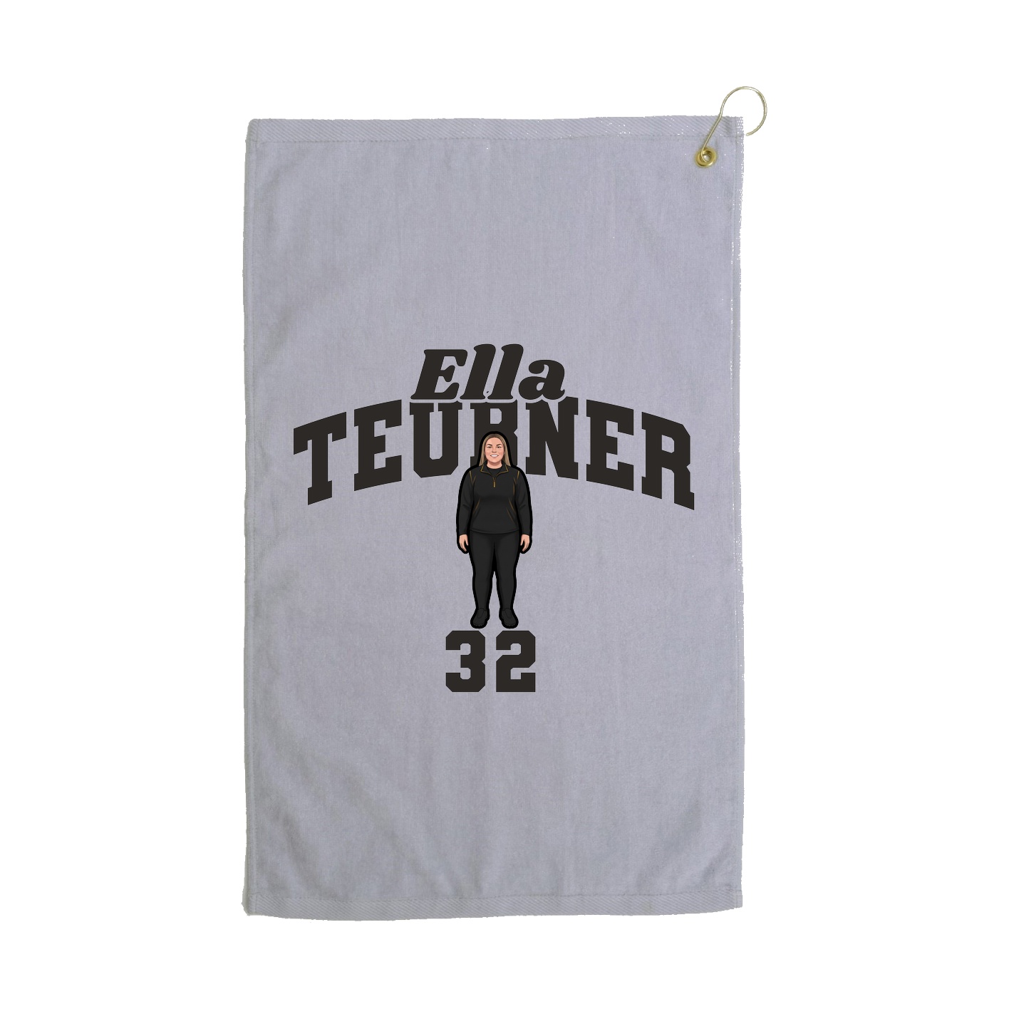 Golf Towel — Signature Arch in Grey